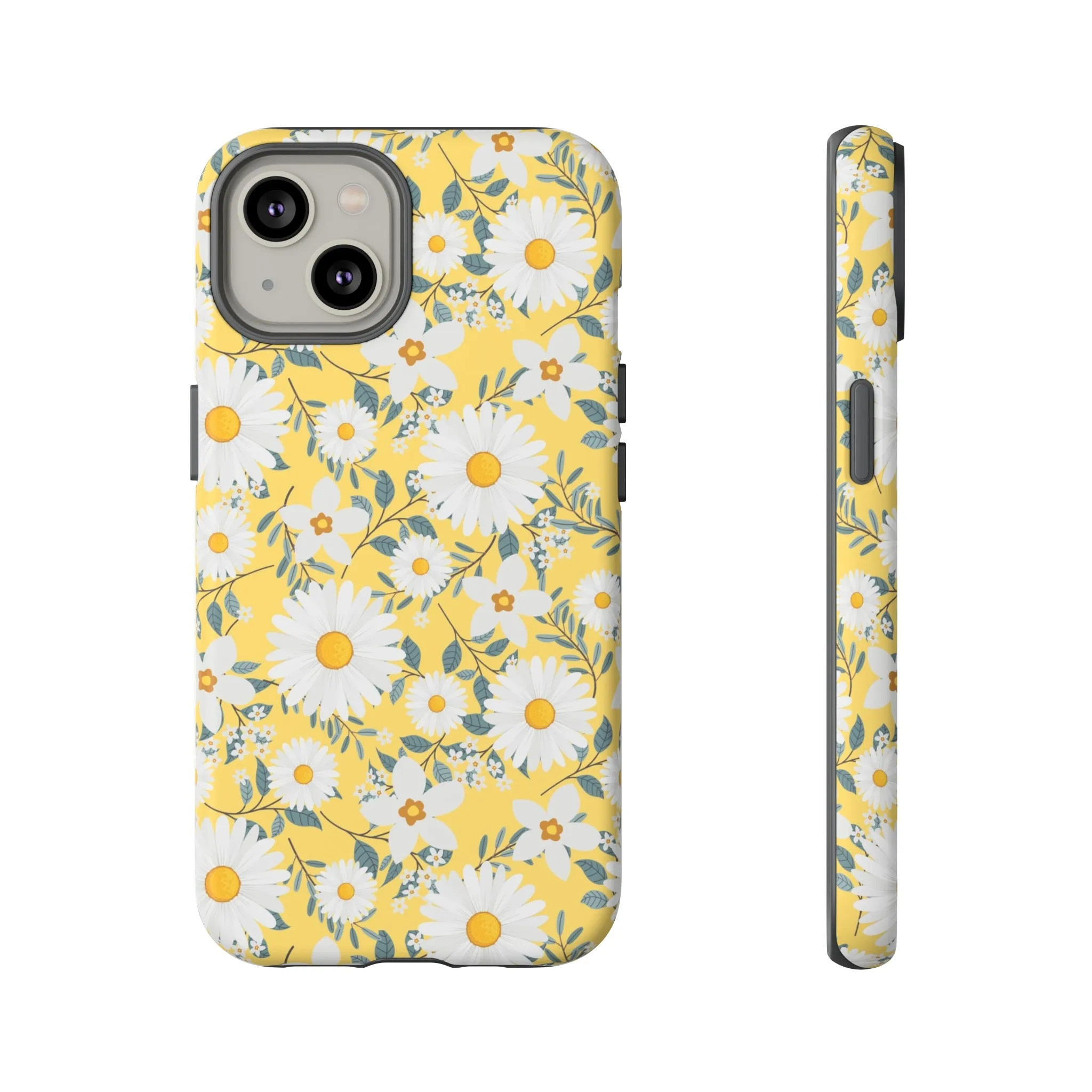 Daisy Iphone 14 13 12 Pro Case, Yellow Flowers Floral Cute Aesthetic Tough Cases 11 8 Plus X XR XS Max Pixel Galaxy S23 s22 Phone