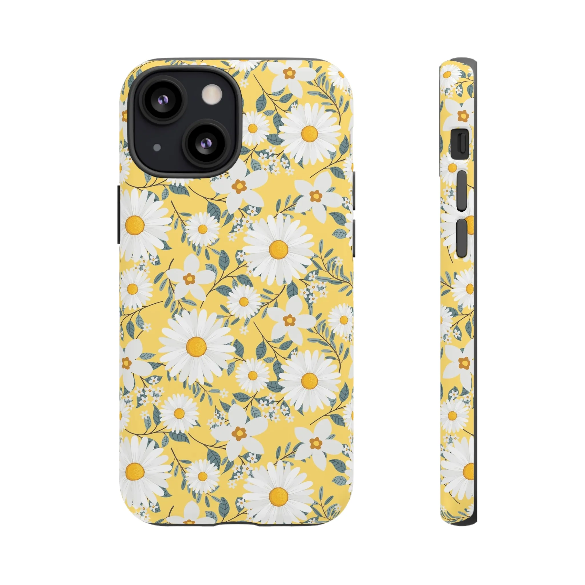 Daisy Iphone 14 13 12 Pro Case, Yellow Flowers Floral Cute Aesthetic Tough Cases 11 8 Plus X XR XS Max Pixel Galaxy S23 s22 Phone