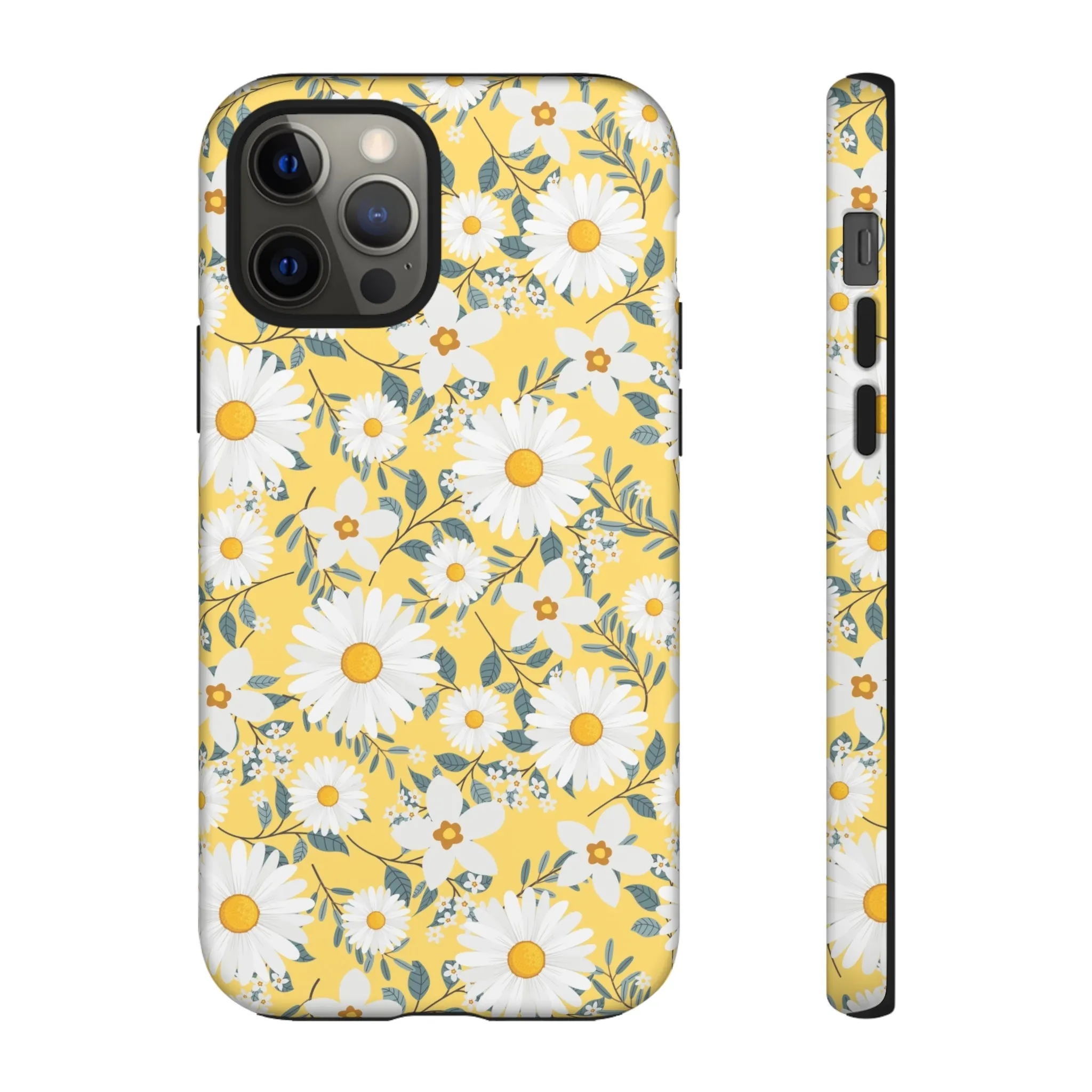 Daisy Iphone 14 13 12 Pro Case, Yellow Flowers Floral Cute Aesthetic Tough Cases 11 8 Plus X XR XS Max Pixel Galaxy S23 s22 Phone