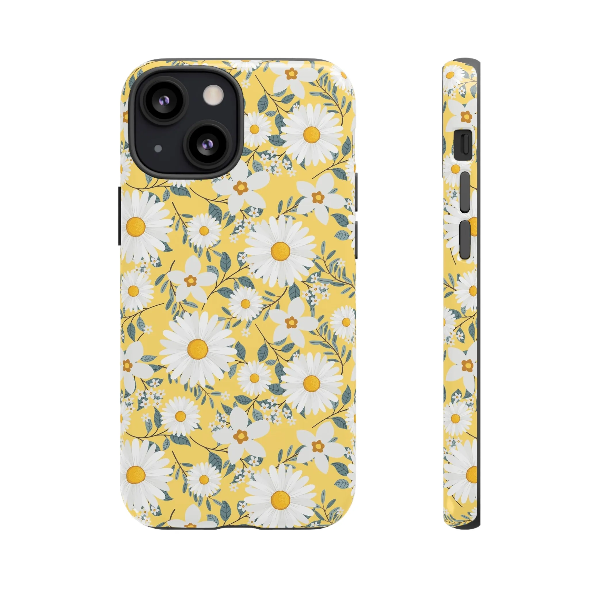 Daisy Iphone 14 13 12 Pro Case, Yellow Flowers Floral Cute Aesthetic Tough Cases 11 8 Plus X XR XS Max Pixel Galaxy S23 s22 Phone