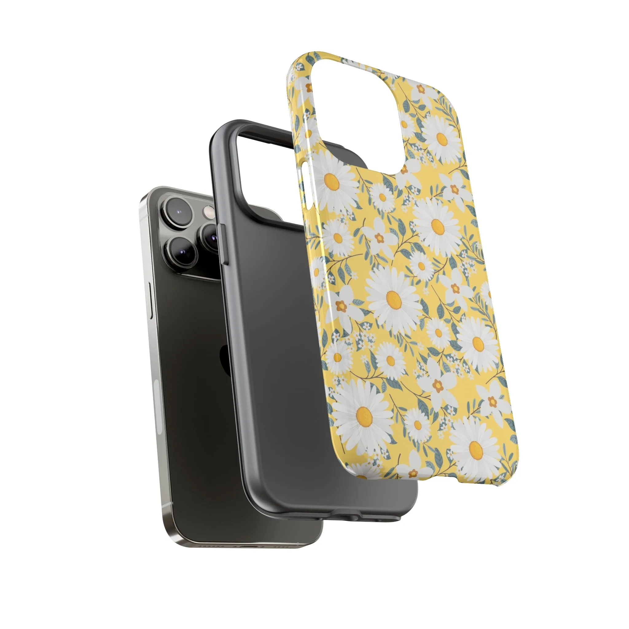 Daisy Iphone 14 13 12 Pro Case, Yellow Flowers Floral Cute Aesthetic Tough Cases 11 8 Plus X XR XS Max Pixel Galaxy S23 s22 Phone