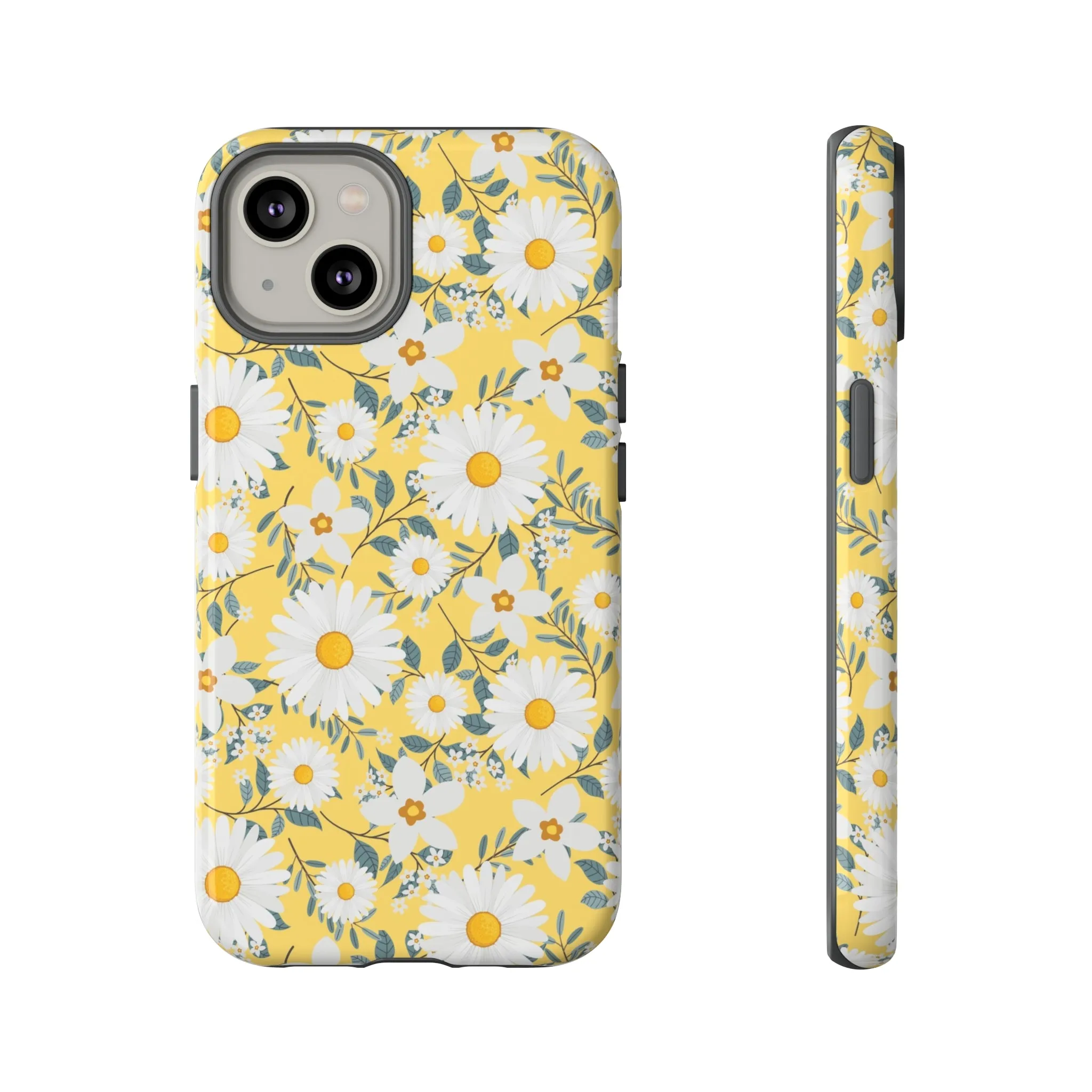 Daisy Iphone 14 13 12 Pro Case, Yellow Flowers Floral Cute Aesthetic Tough Cases 11 8 Plus X XR XS Max Pixel Galaxy S23 s22 Phone