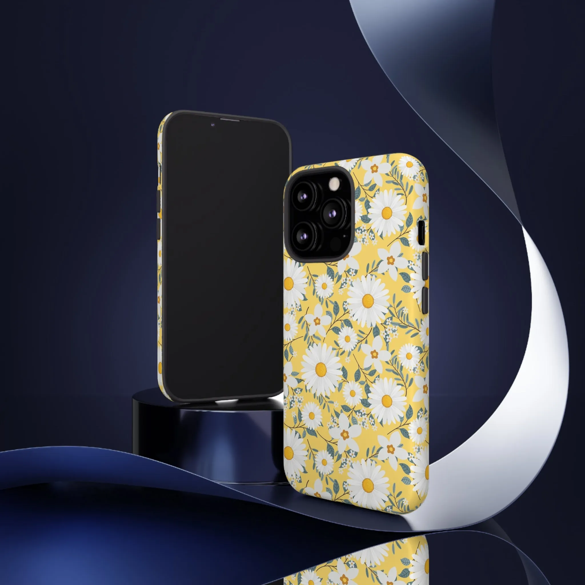 Daisy Iphone 14 13 12 Pro Case, Yellow Flowers Floral Cute Aesthetic Tough Cases 11 8 Plus X XR XS Max Pixel Galaxy S23 s22 Phone