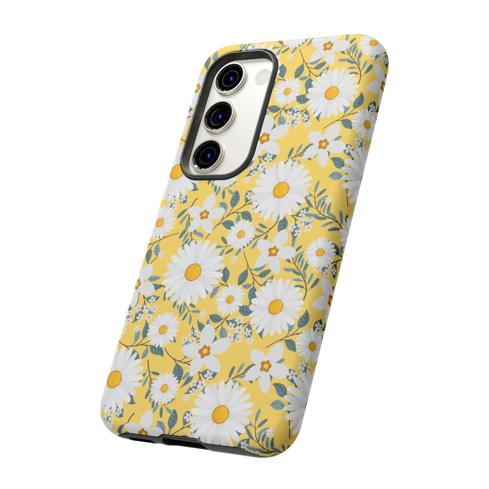 Daisy Iphone 14 13 12 Pro Case, Yellow Flowers Floral Cute Aesthetic Tough Cases 11 8 Plus X XR XS Max Pixel Galaxy S23 s22 Phone