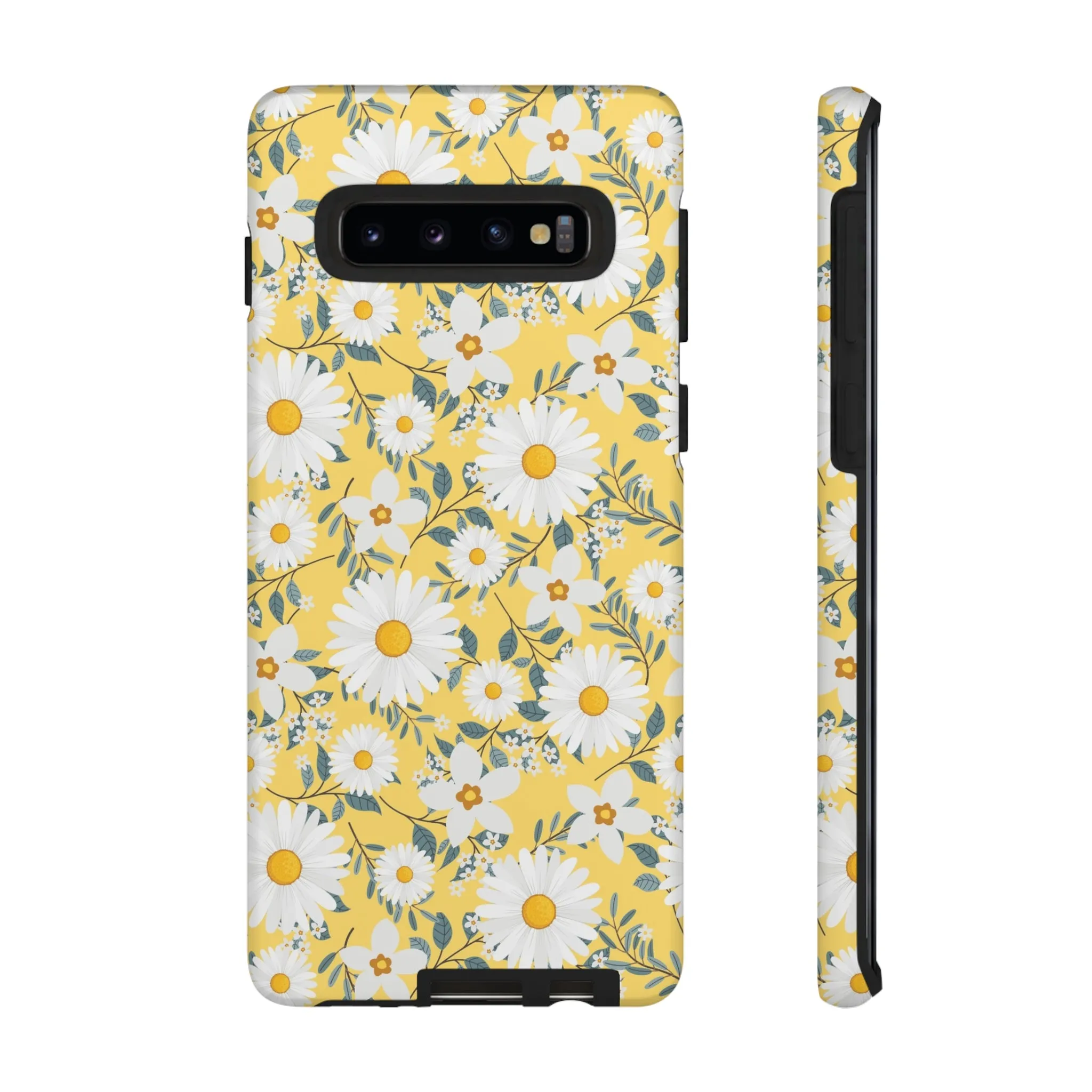 Daisy Iphone 14 13 12 Pro Case, Yellow Flowers Floral Cute Aesthetic Tough Cases 11 8 Plus X XR XS Max Pixel Galaxy S23 s22 Phone