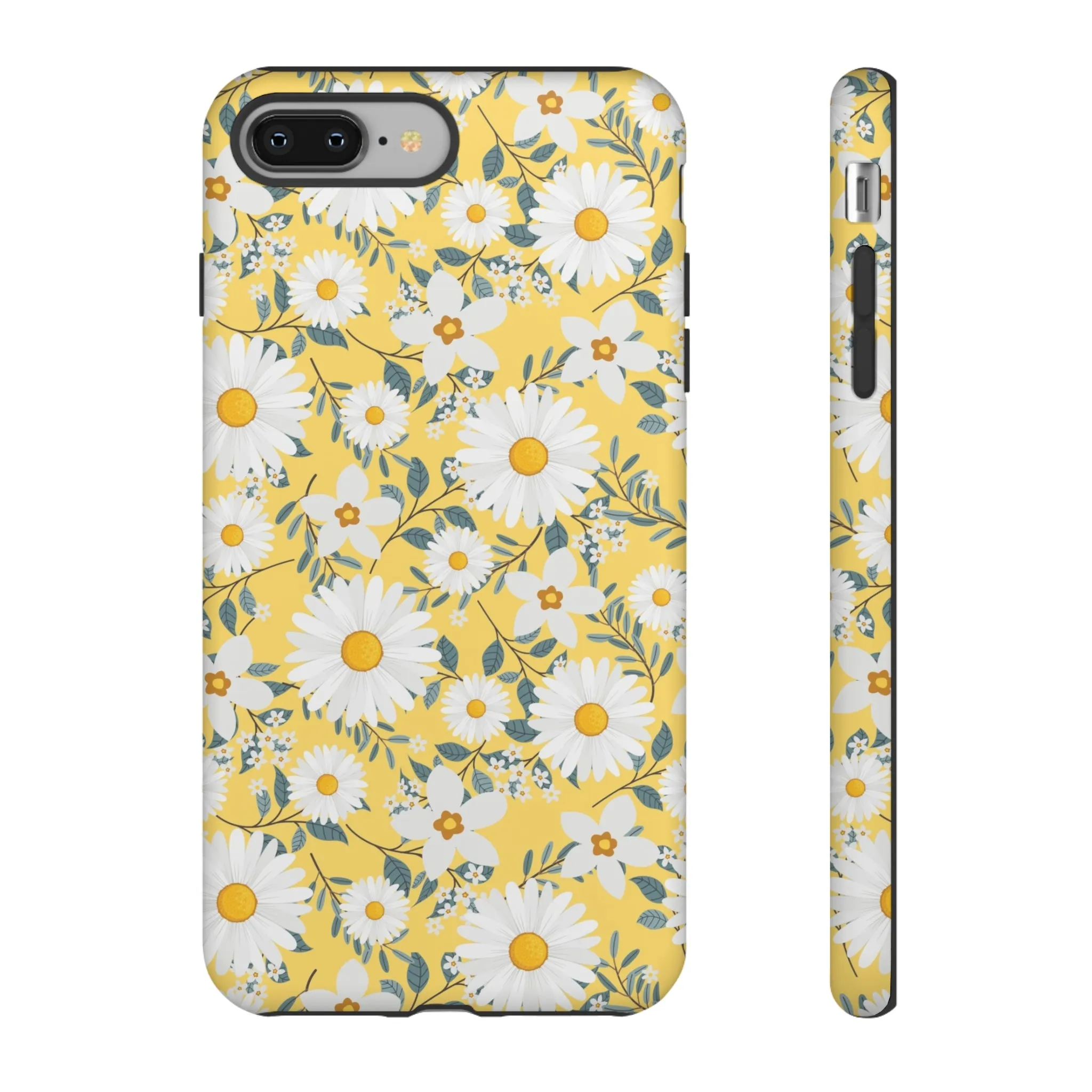 Daisy Iphone 14 13 12 Pro Case, Yellow Flowers Floral Cute Aesthetic Tough Cases 11 8 Plus X XR XS Max Pixel Galaxy S23 s22 Phone