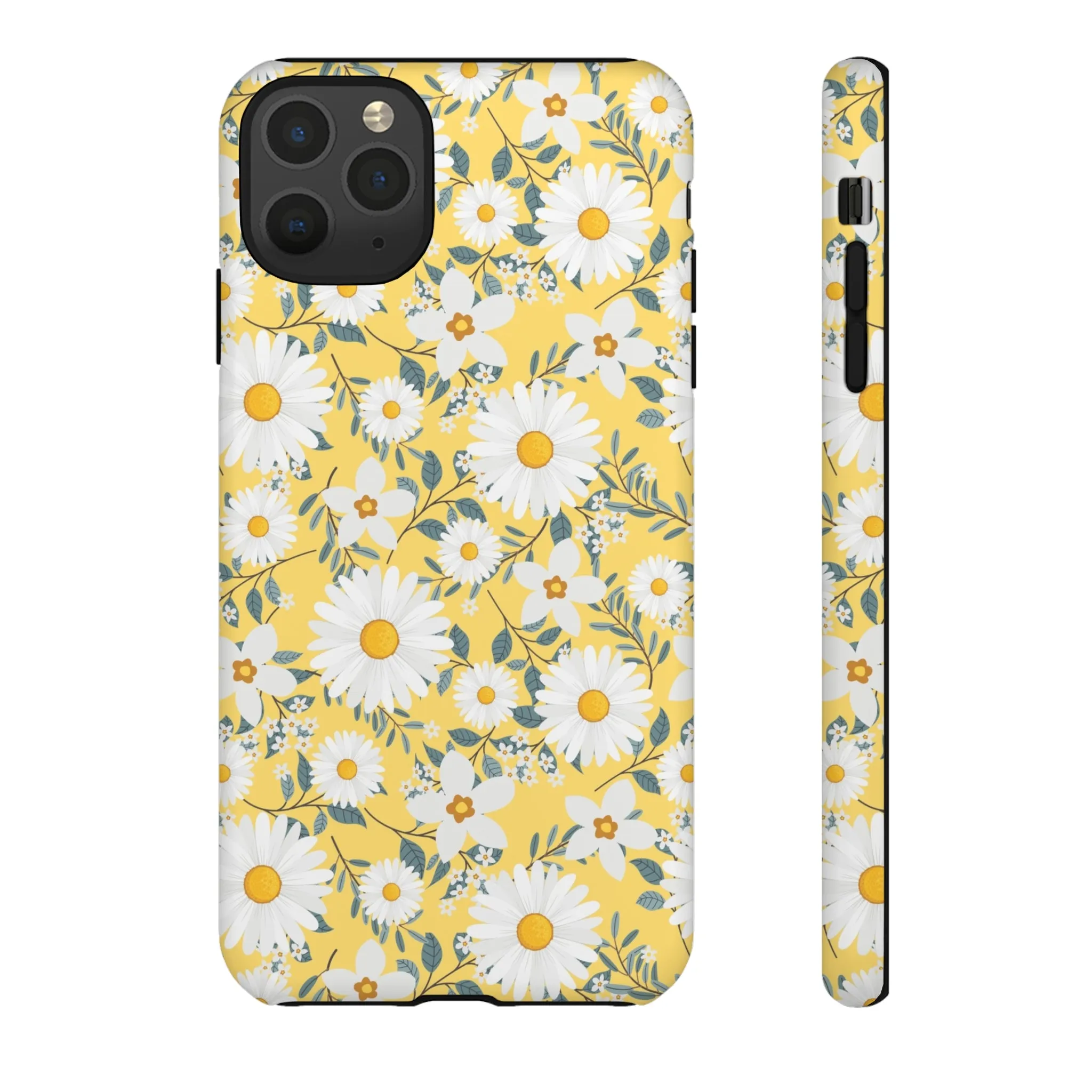 Daisy Iphone 14 13 12 Pro Case, Yellow Flowers Floral Cute Aesthetic Tough Cases 11 8 Plus X XR XS Max Pixel Galaxy S23 s22 Phone