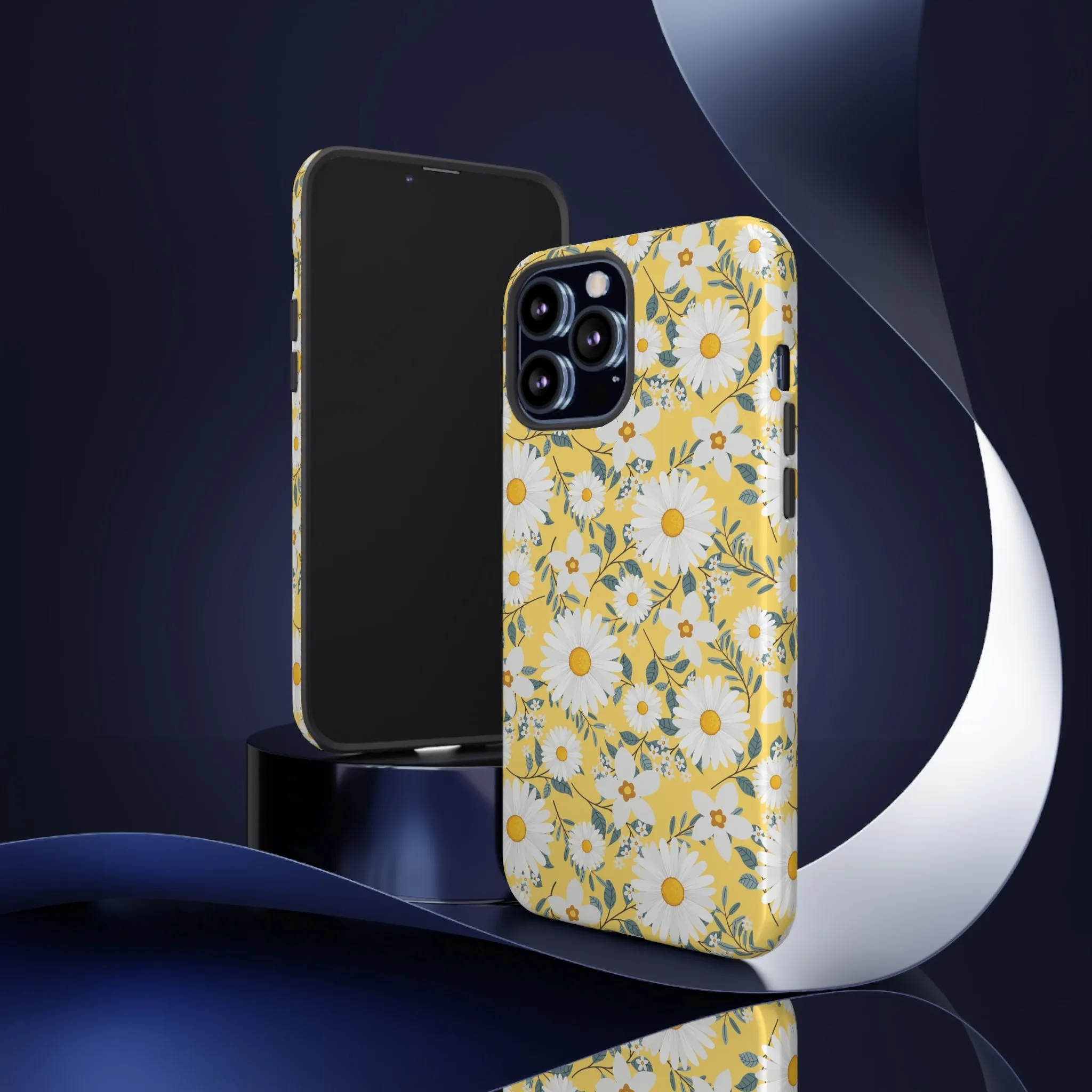 Daisy Iphone 14 13 12 Pro Case, Yellow Flowers Floral Cute Aesthetic Tough Cases 11 8 Plus X XR XS Max Pixel Galaxy S23 s22 Phone