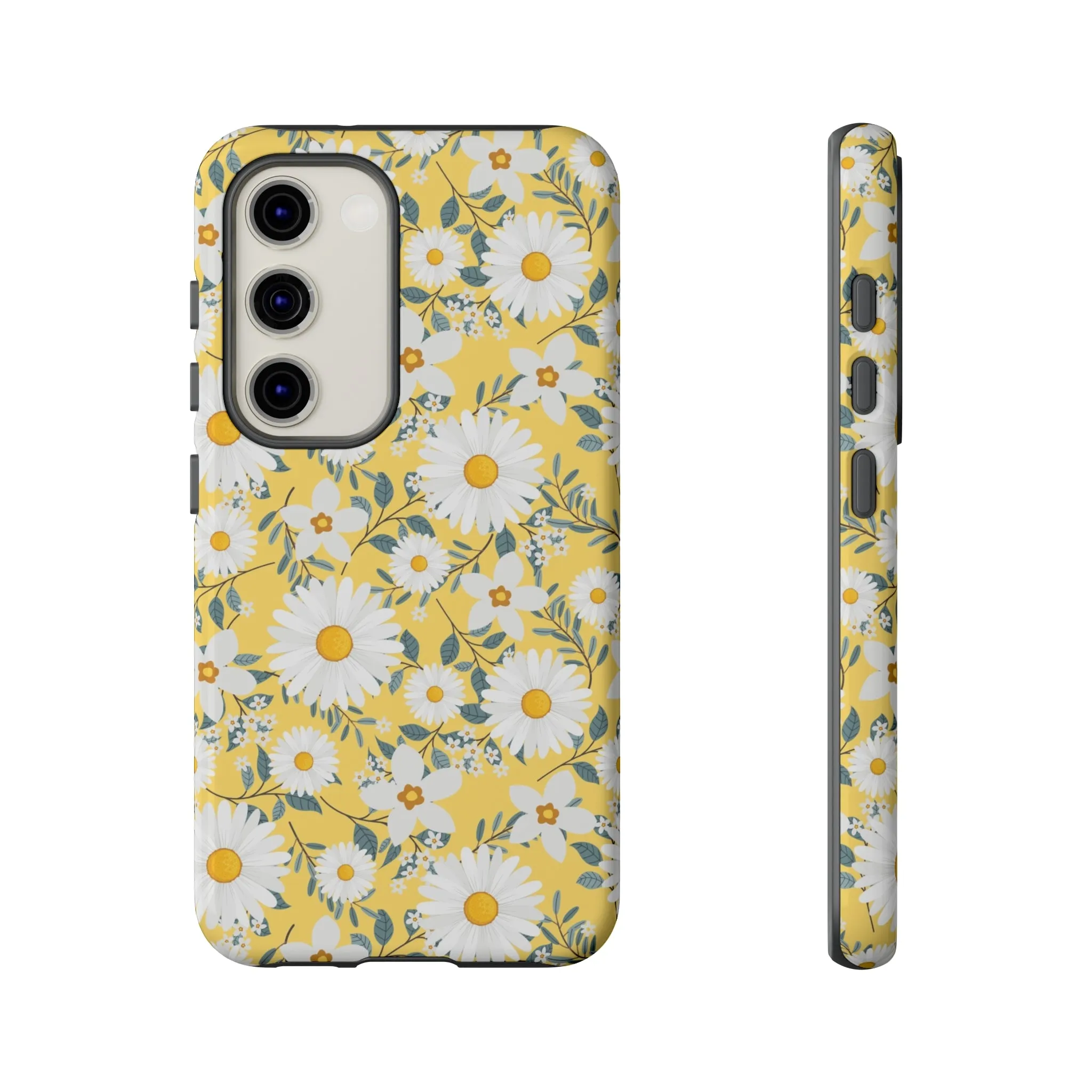 Daisy Iphone 14 13 12 Pro Case, Yellow Flowers Floral Cute Aesthetic Tough Cases 11 8 Plus X XR XS Max Pixel Galaxy S23 s22 Phone