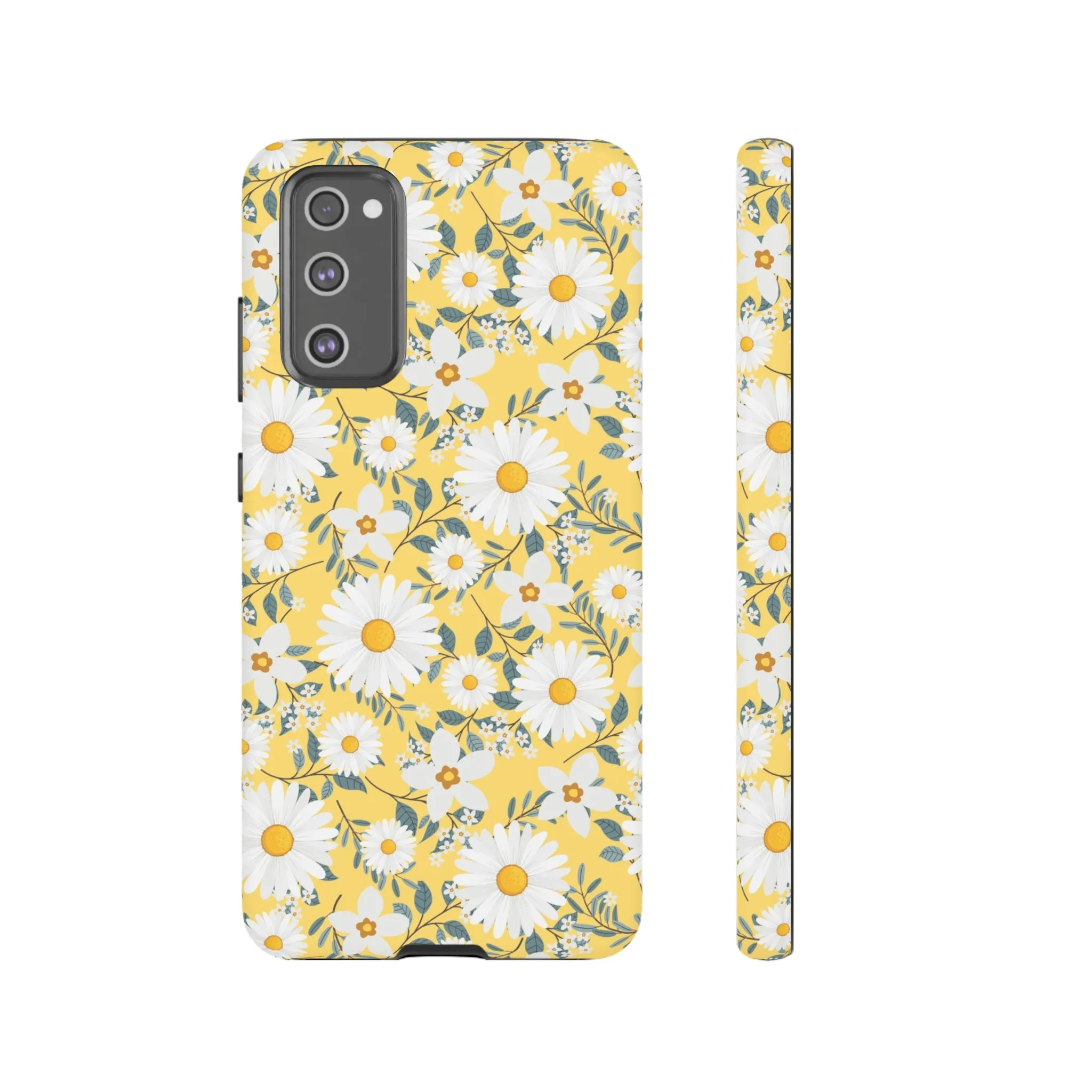 Daisy Iphone 14 13 12 Pro Case, Yellow Flowers Floral Cute Aesthetic Tough Cases 11 8 Plus X XR XS Max Pixel Galaxy S23 s22 Phone