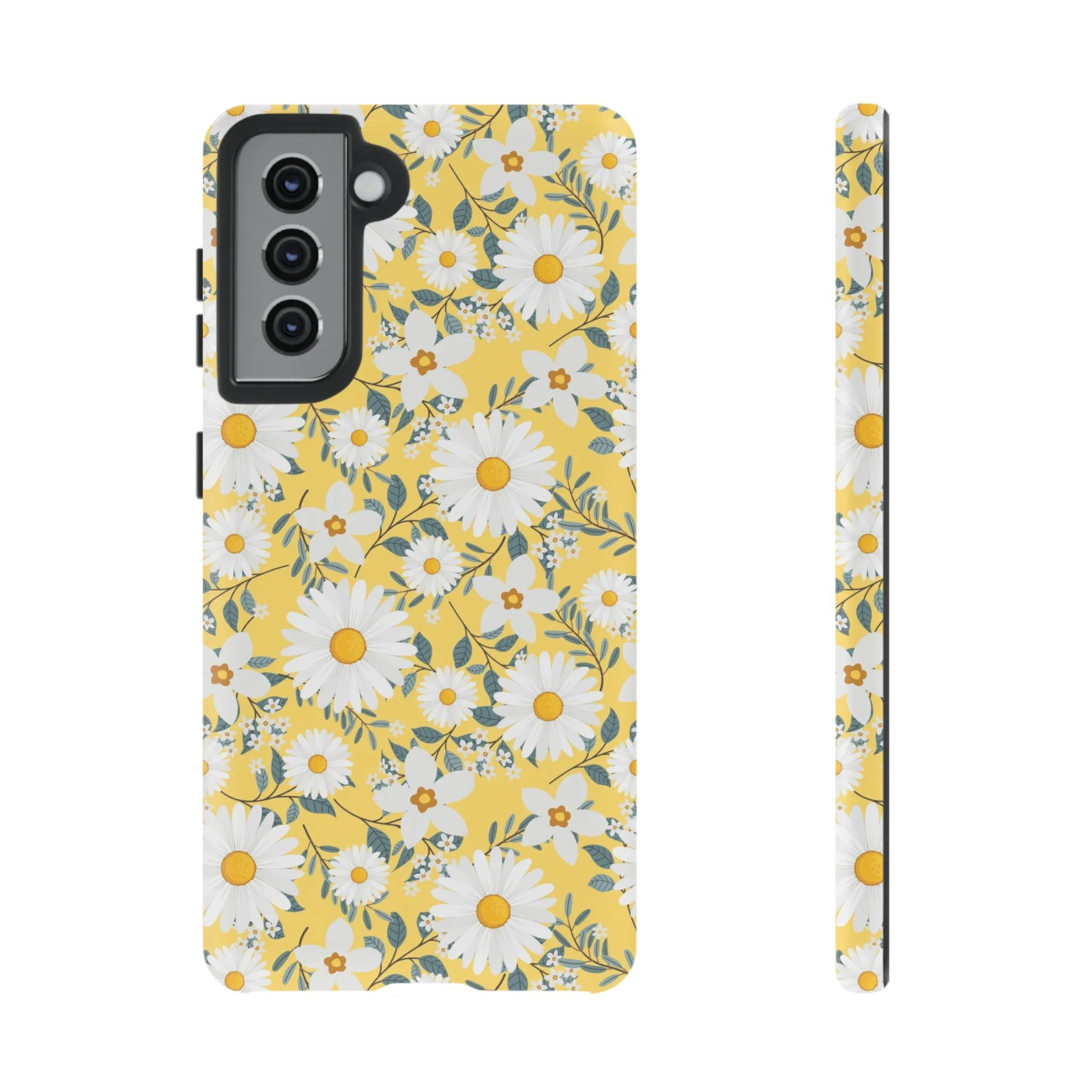 Daisy Iphone 14 13 12 Pro Case, Yellow Flowers Floral Cute Aesthetic Tough Cases 11 8 Plus X XR XS Max Pixel Galaxy S23 s22 Phone