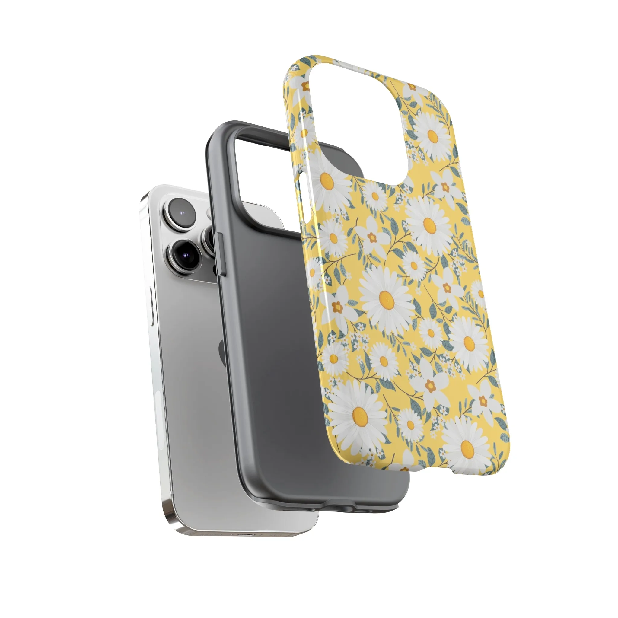 Daisy Iphone 14 13 12 Pro Case, Yellow Flowers Floral Cute Aesthetic Tough Cases 11 8 Plus X XR XS Max Pixel Galaxy S23 s22 Phone