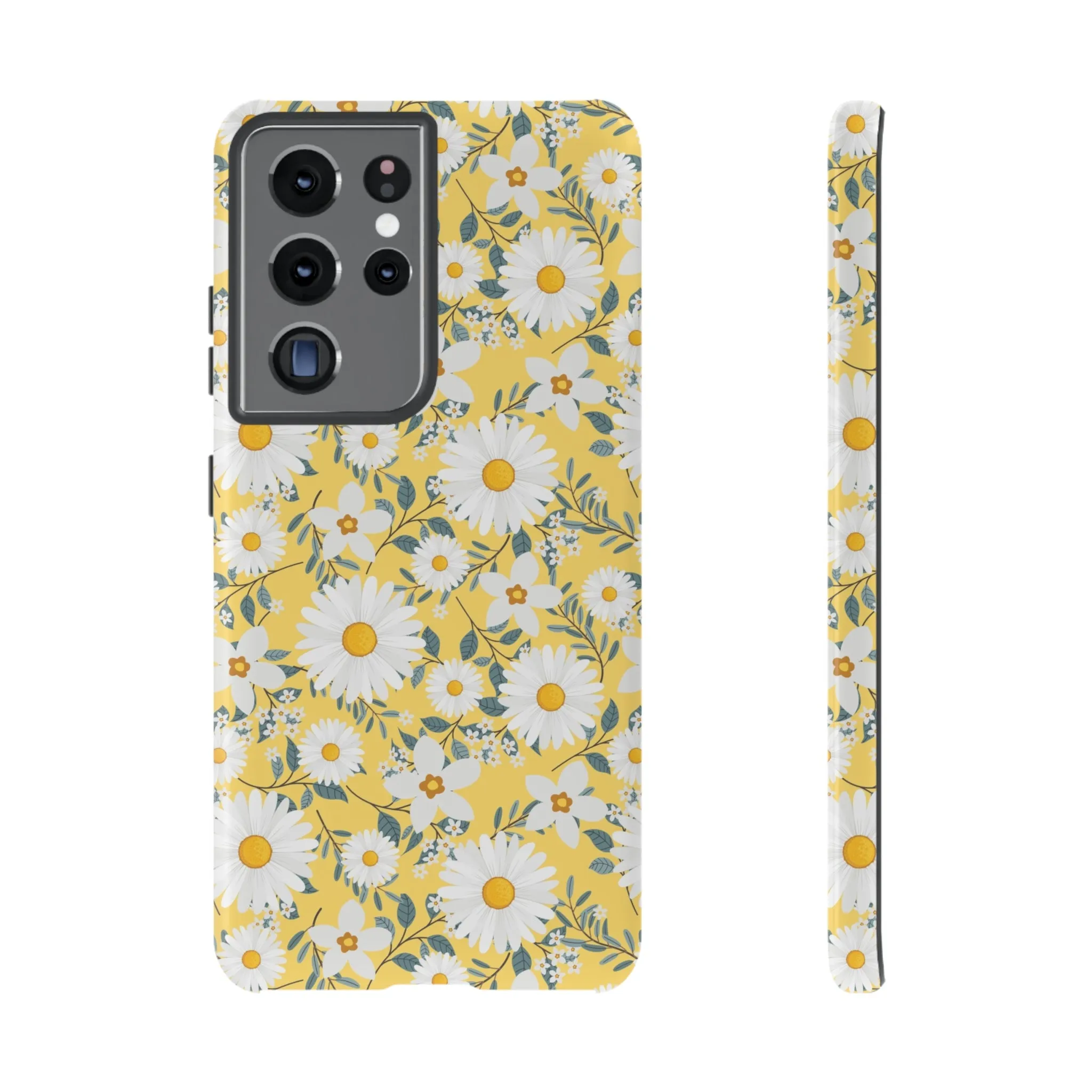 Daisy Iphone 14 13 12 Pro Case, Yellow Flowers Floral Cute Aesthetic Tough Cases 11 8 Plus X XR XS Max Pixel Galaxy S23 s22 Phone