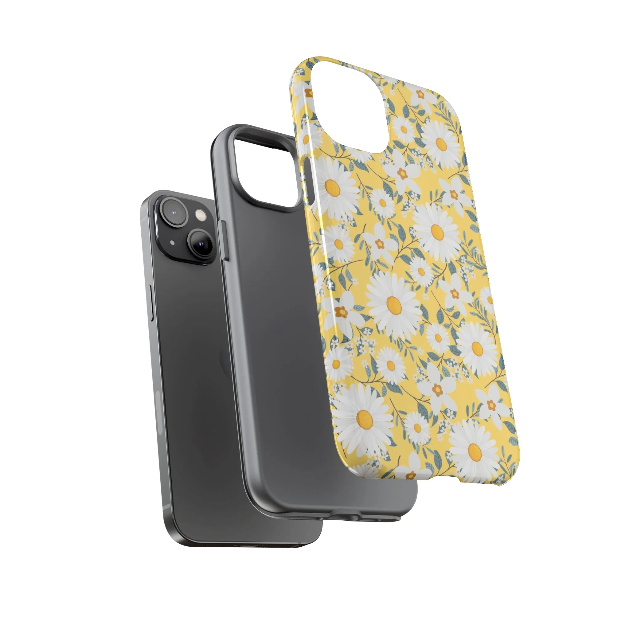 Daisy Iphone 14 13 12 Pro Case, Yellow Flowers Floral Cute Aesthetic Tough Cases 11 8 Plus X XR XS Max Pixel Galaxy S23 s22 Phone