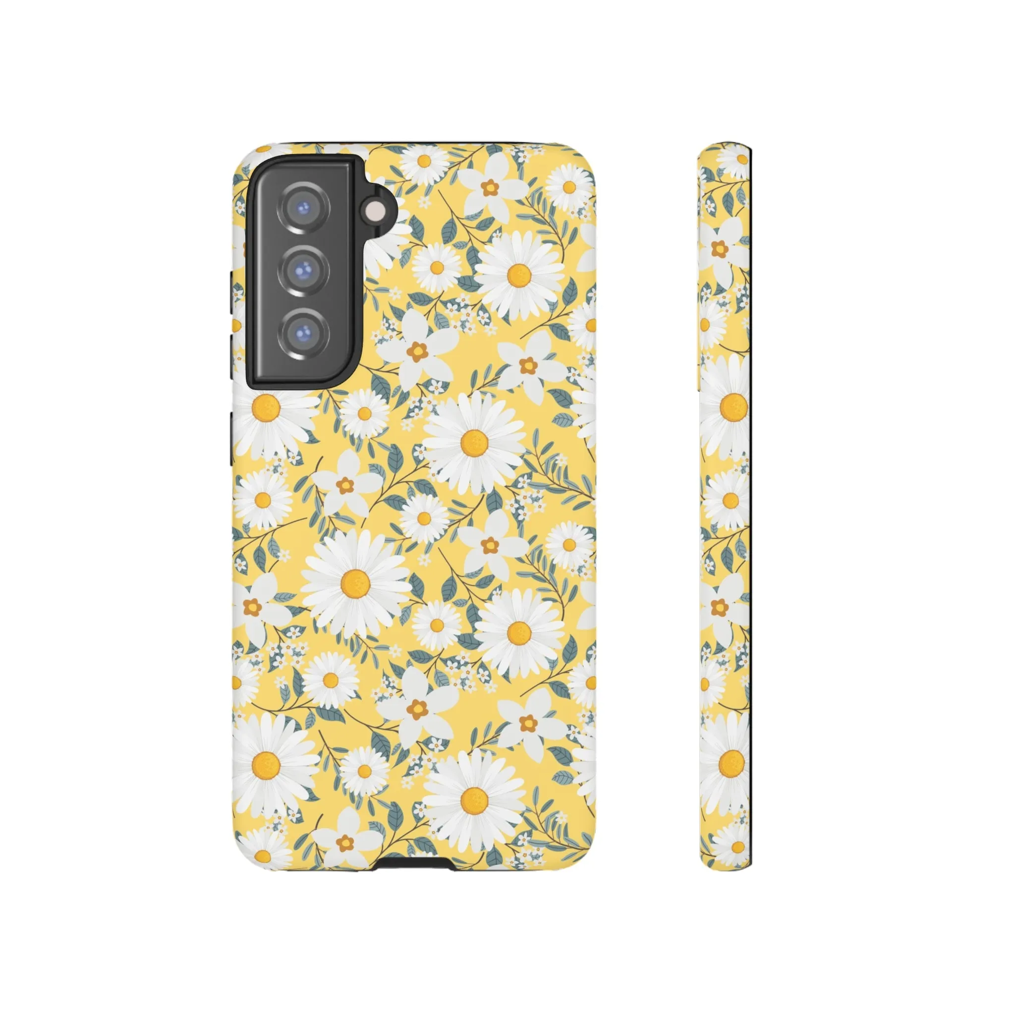 Daisy Iphone 14 13 12 Pro Case, Yellow Flowers Floral Cute Aesthetic Tough Cases 11 8 Plus X XR XS Max Pixel Galaxy S23 s22 Phone