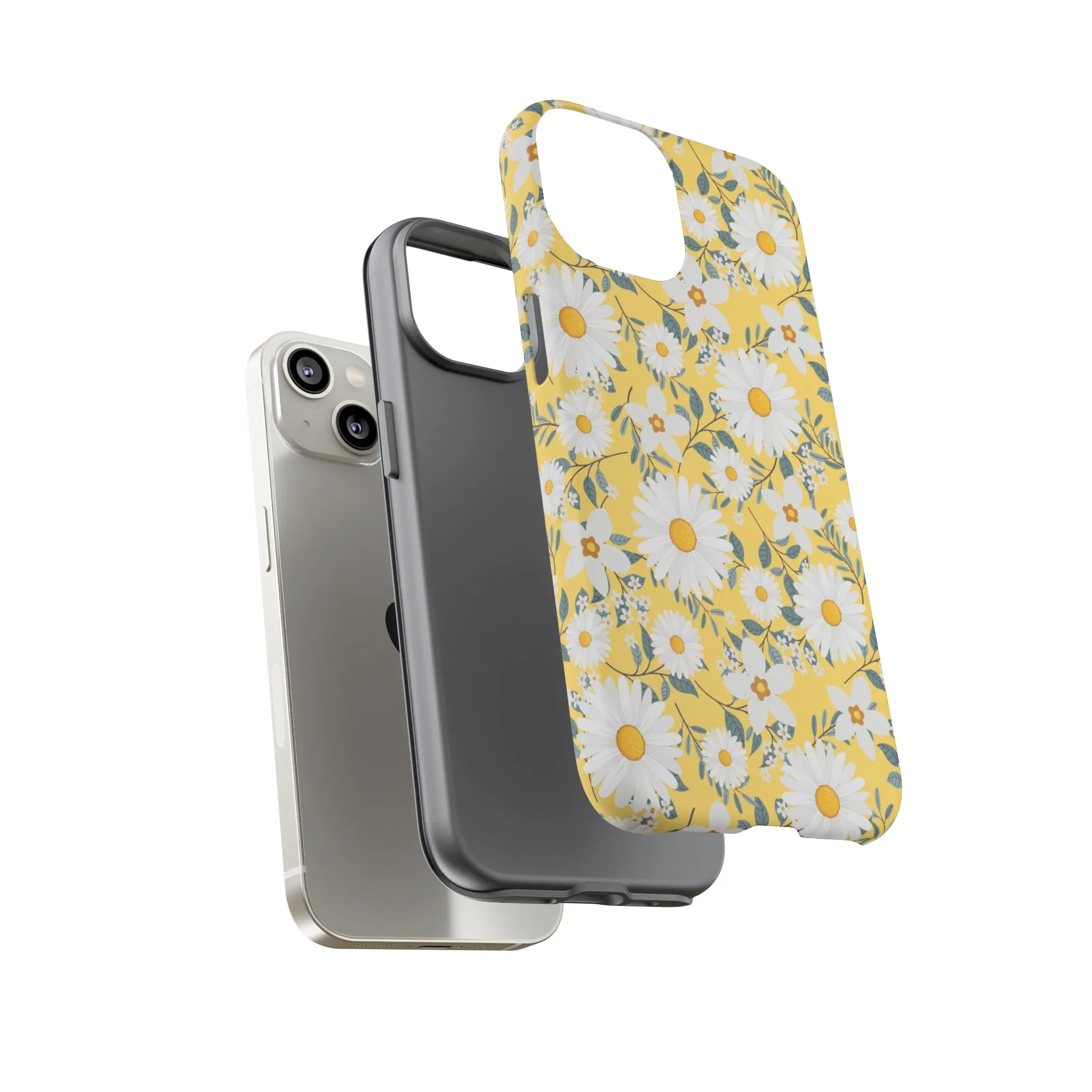 Daisy Iphone 14 13 12 Pro Case, Yellow Flowers Floral Cute Aesthetic Tough Cases 11 8 Plus X XR XS Max Pixel Galaxy S23 s22 Phone