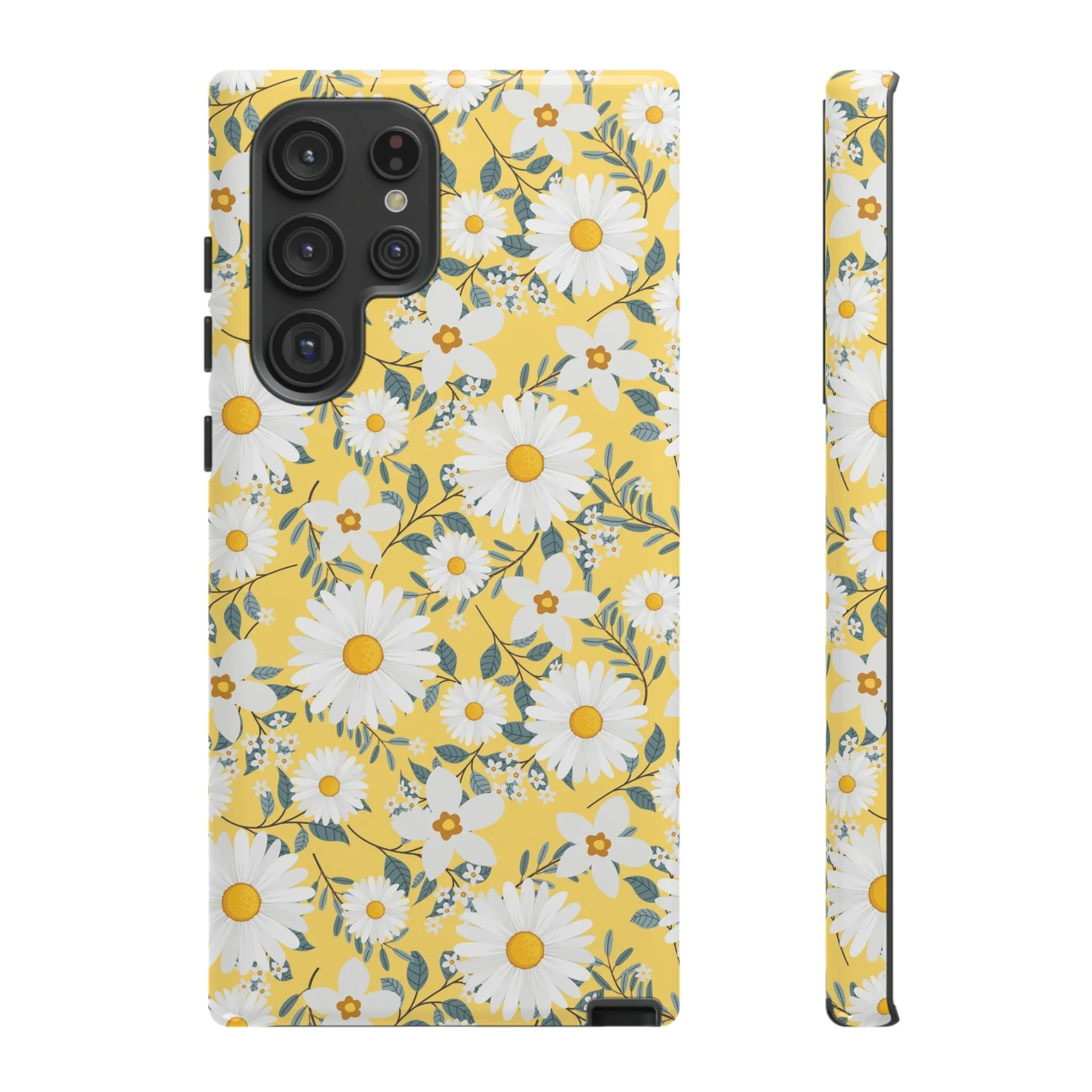 Daisy Iphone 14 13 12 Pro Case, Yellow Flowers Floral Cute Aesthetic Tough Cases 11 8 Plus X XR XS Max Pixel Galaxy S23 s22 Phone