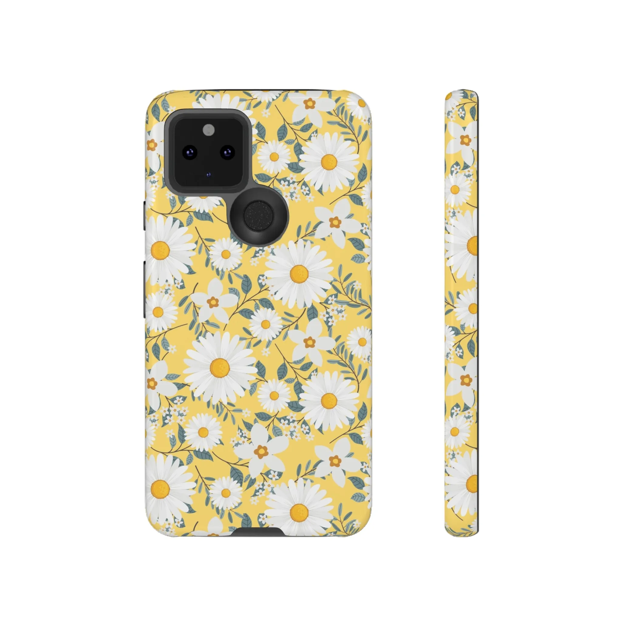 Daisy Iphone 14 13 12 Pro Case, Yellow Flowers Floral Cute Aesthetic Tough Cases 11 8 Plus X XR XS Max Pixel Galaxy S23 s22 Phone