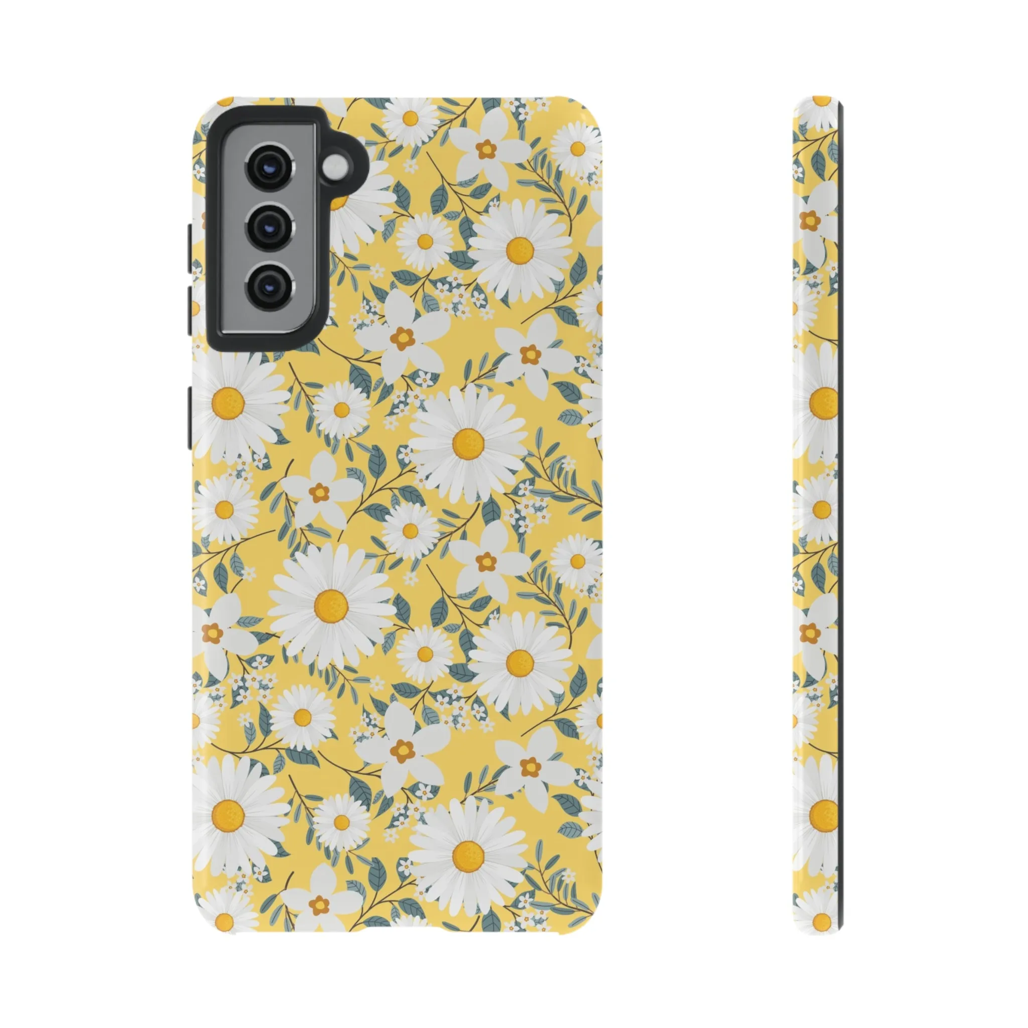 Daisy Iphone 14 13 12 Pro Case, Yellow Flowers Floral Cute Aesthetic Tough Cases 11 8 Plus X XR XS Max Pixel Galaxy S23 s22 Phone