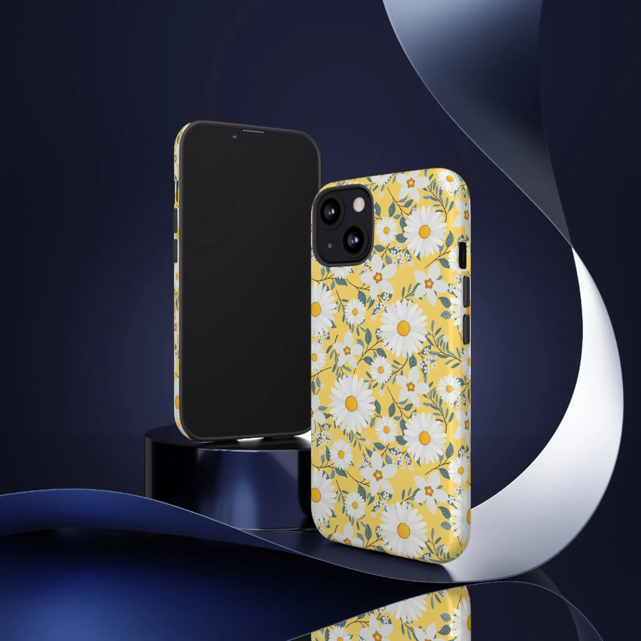 Daisy Iphone 14 13 12 Pro Case, Yellow Flowers Floral Cute Aesthetic Tough Cases 11 8 Plus X XR XS Max Pixel Galaxy S23 s22 Phone