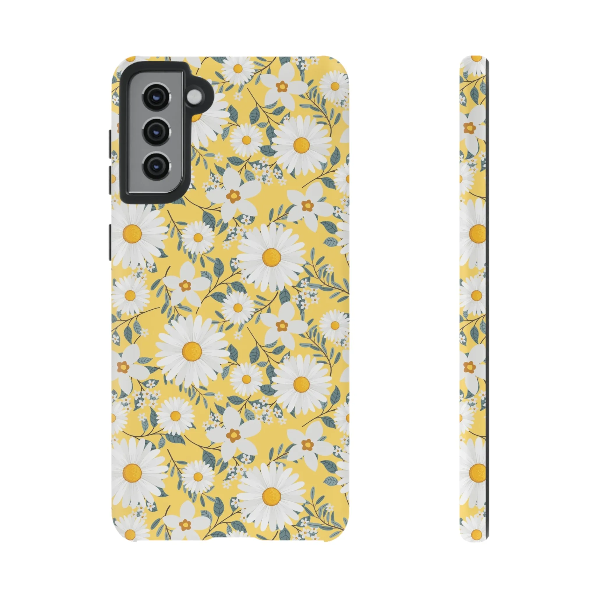 Daisy Iphone 14 13 12 Pro Case, Yellow Flowers Floral Cute Aesthetic Tough Cases 11 8 Plus X XR XS Max Pixel Galaxy S23 s22 Phone