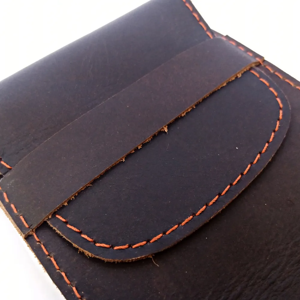 Dark Brown Leather Glasses Cover - Optical Pouch