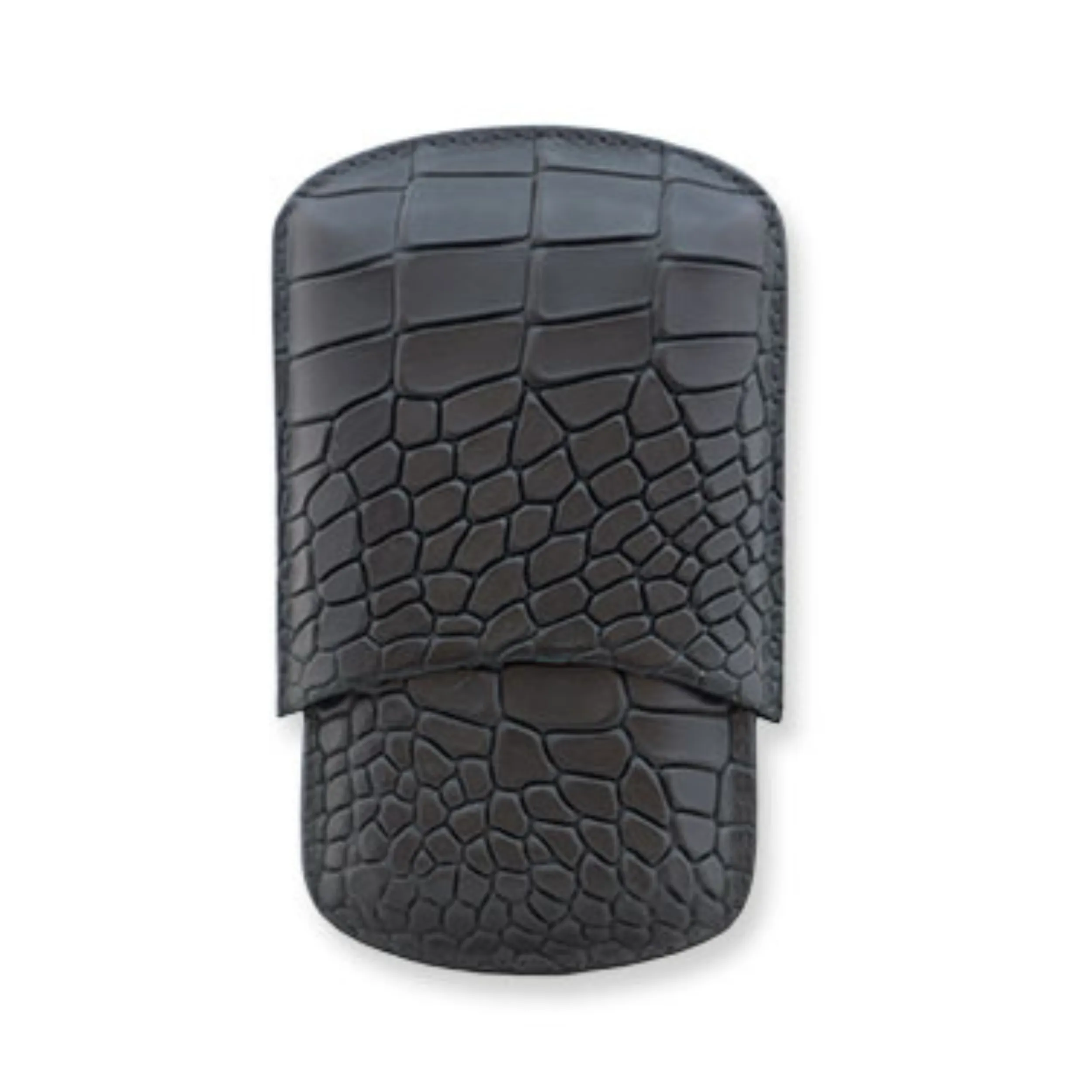 Deep Crocodile Embossed Robusto Cigar Case | TF200