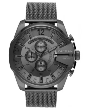 Diesel Men's Chronograph Watch Mega Chief Gunmetal Mesh