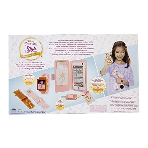 Disney Princess Style Collection Role Play Set with Toy Smartphone and Watch for Girls