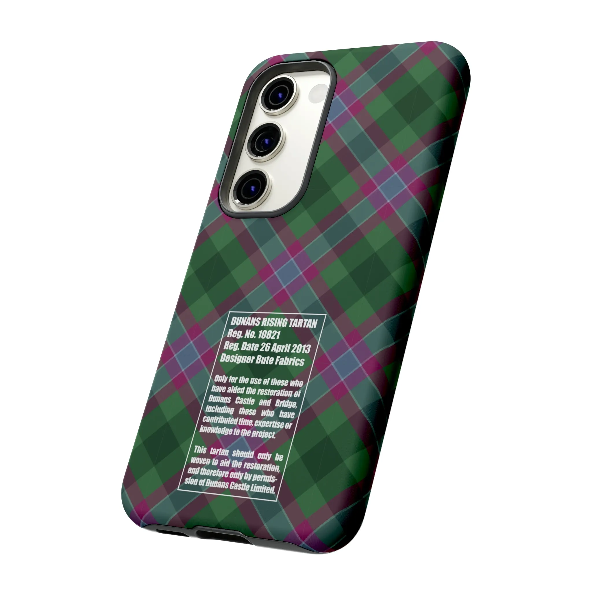 Dunans Rising Tartan, with Official Tartan Stamp, Tough Cases