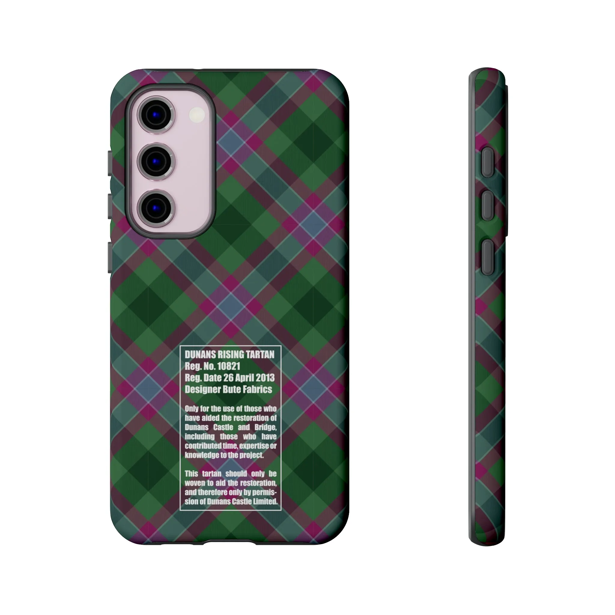 Dunans Rising Tartan, with Official Tartan Stamp, Tough Cases