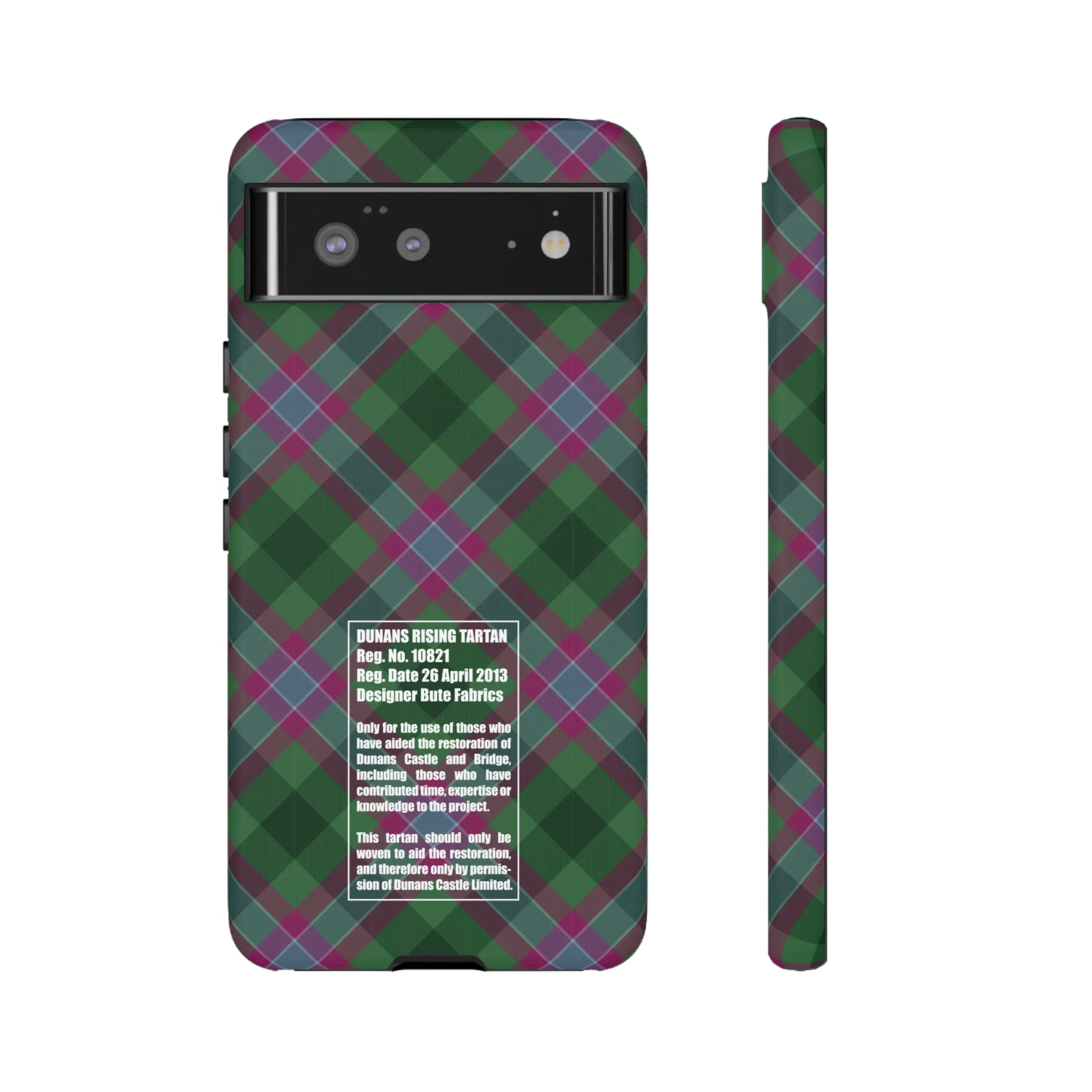 Dunans Rising Tartan, with Official Tartan Stamp, Tough Cases