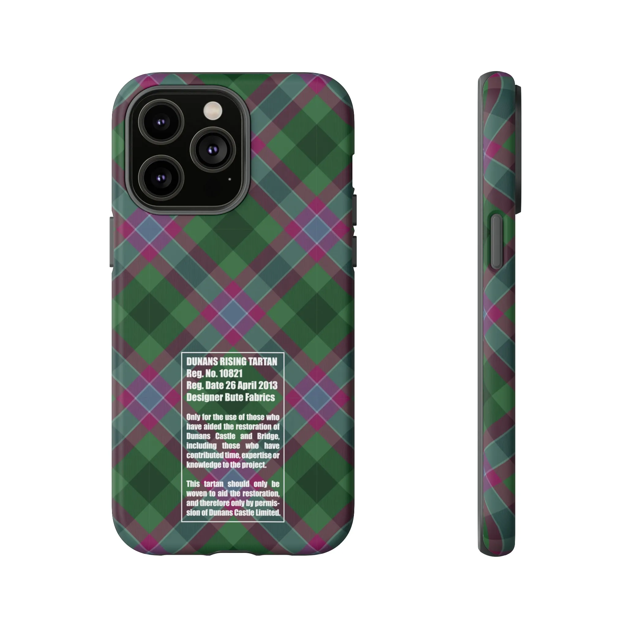 Dunans Rising Tartan, with Official Tartan Stamp, Tough Cases