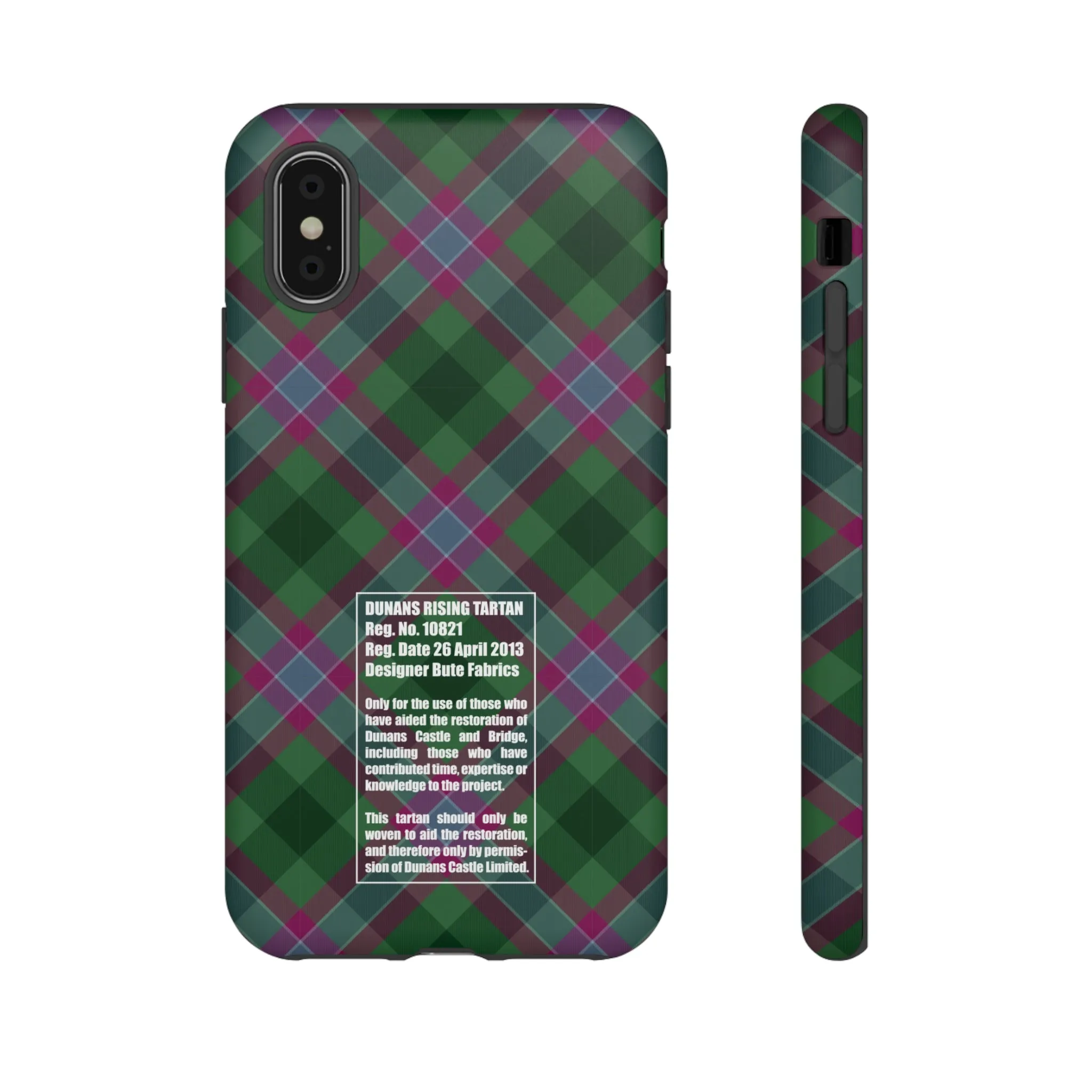 Dunans Rising Tartan, with Official Tartan Stamp, Tough Cases