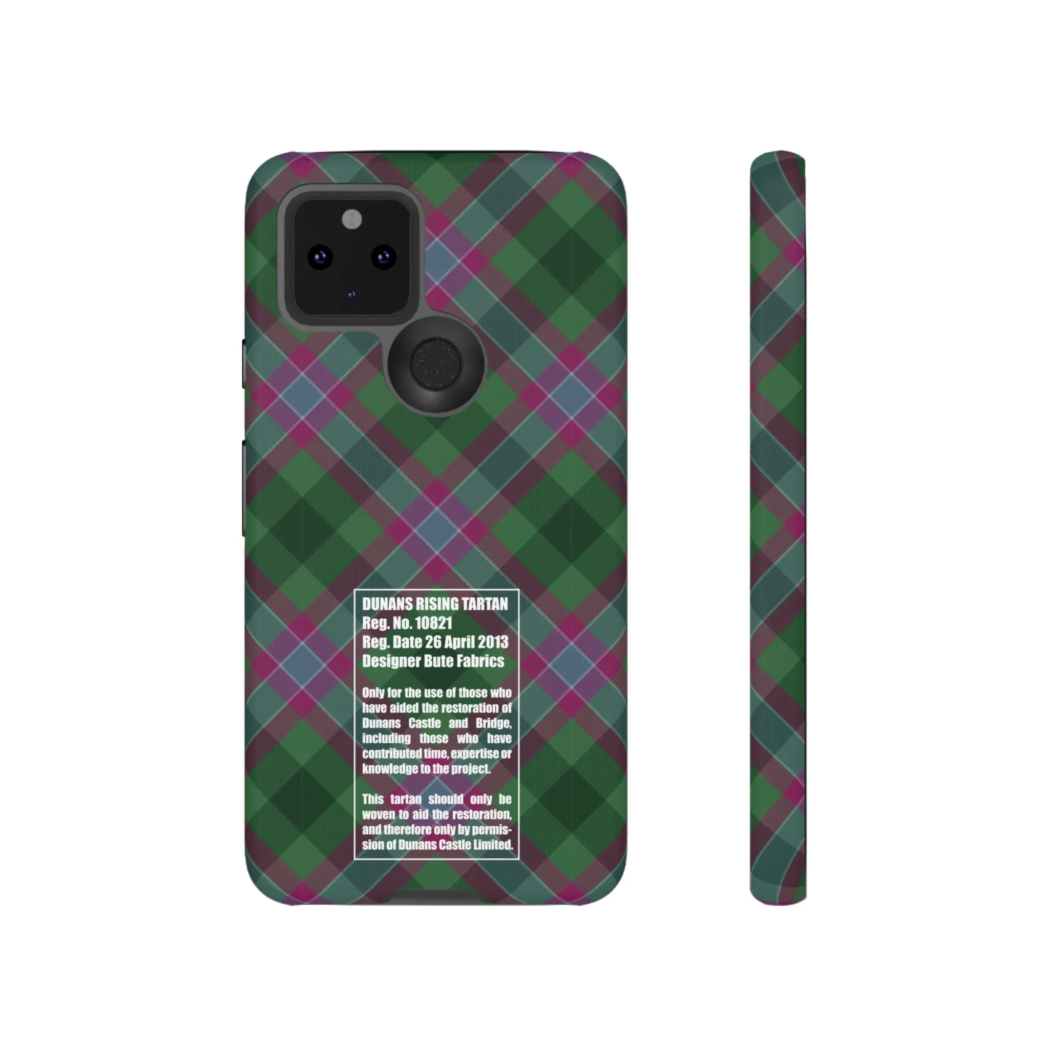 Dunans Rising Tartan, with Official Tartan Stamp, Tough Cases