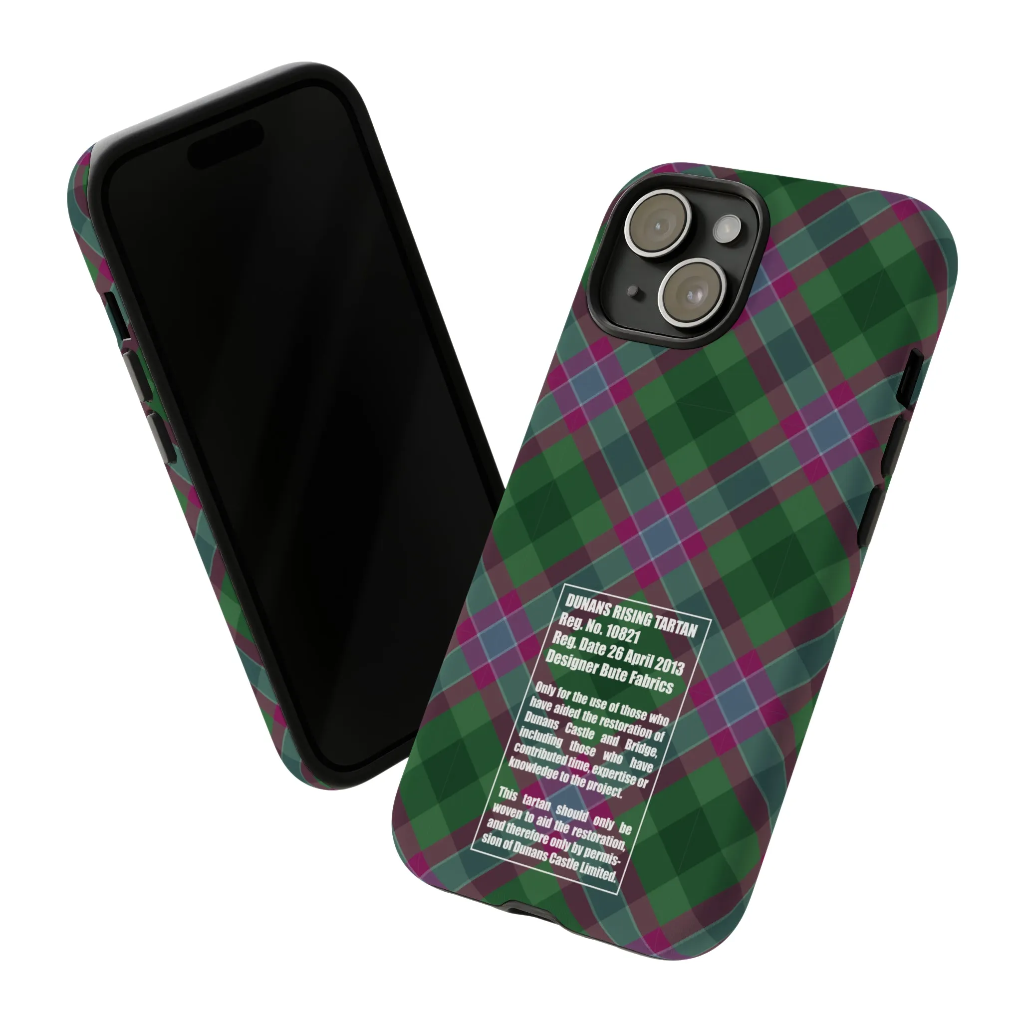 Dunans Rising Tartan, with Official Tartan Stamp, Tough Cases