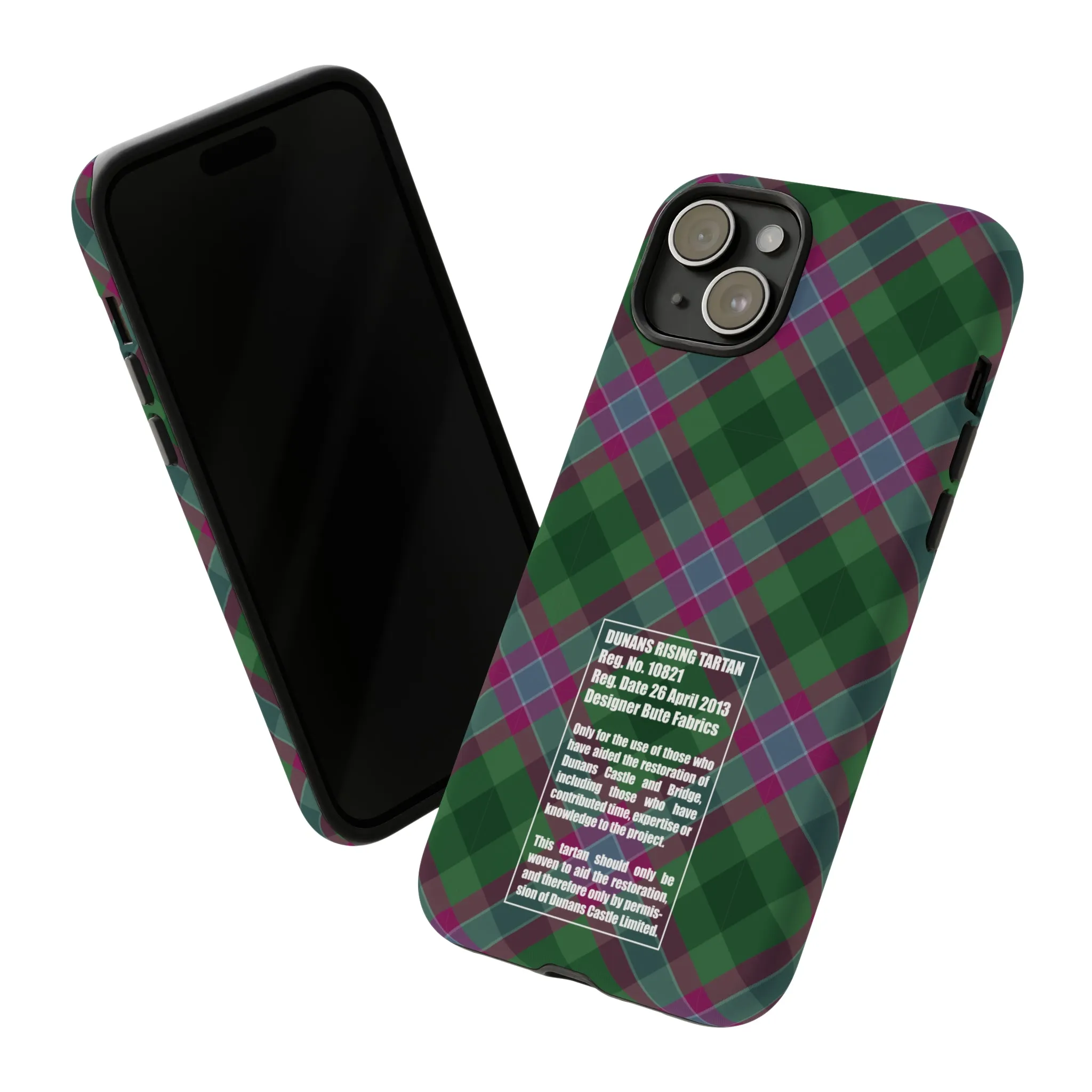 Dunans Rising Tartan, with Official Tartan Stamp, Tough Cases