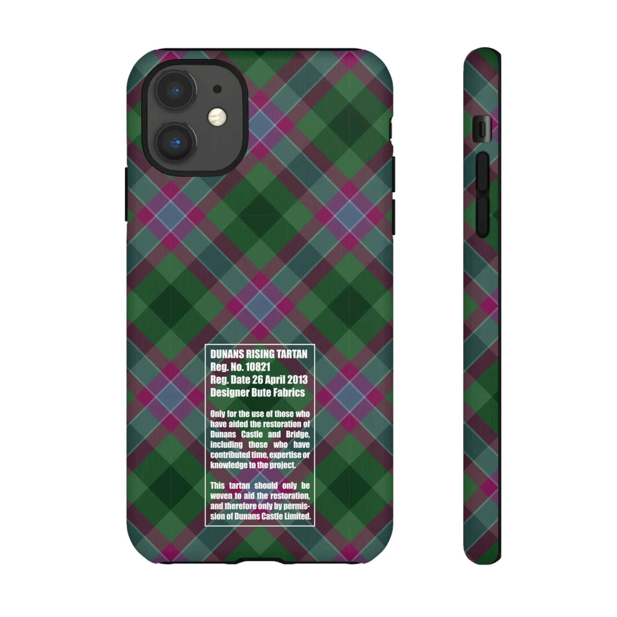 Dunans Rising Tartan, with Official Tartan Stamp, Tough Cases