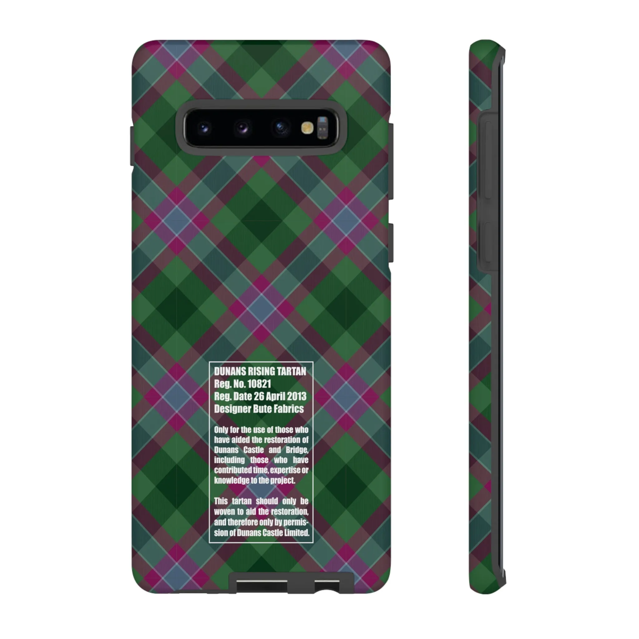 Dunans Rising Tartan, with Official Tartan Stamp, Tough Cases