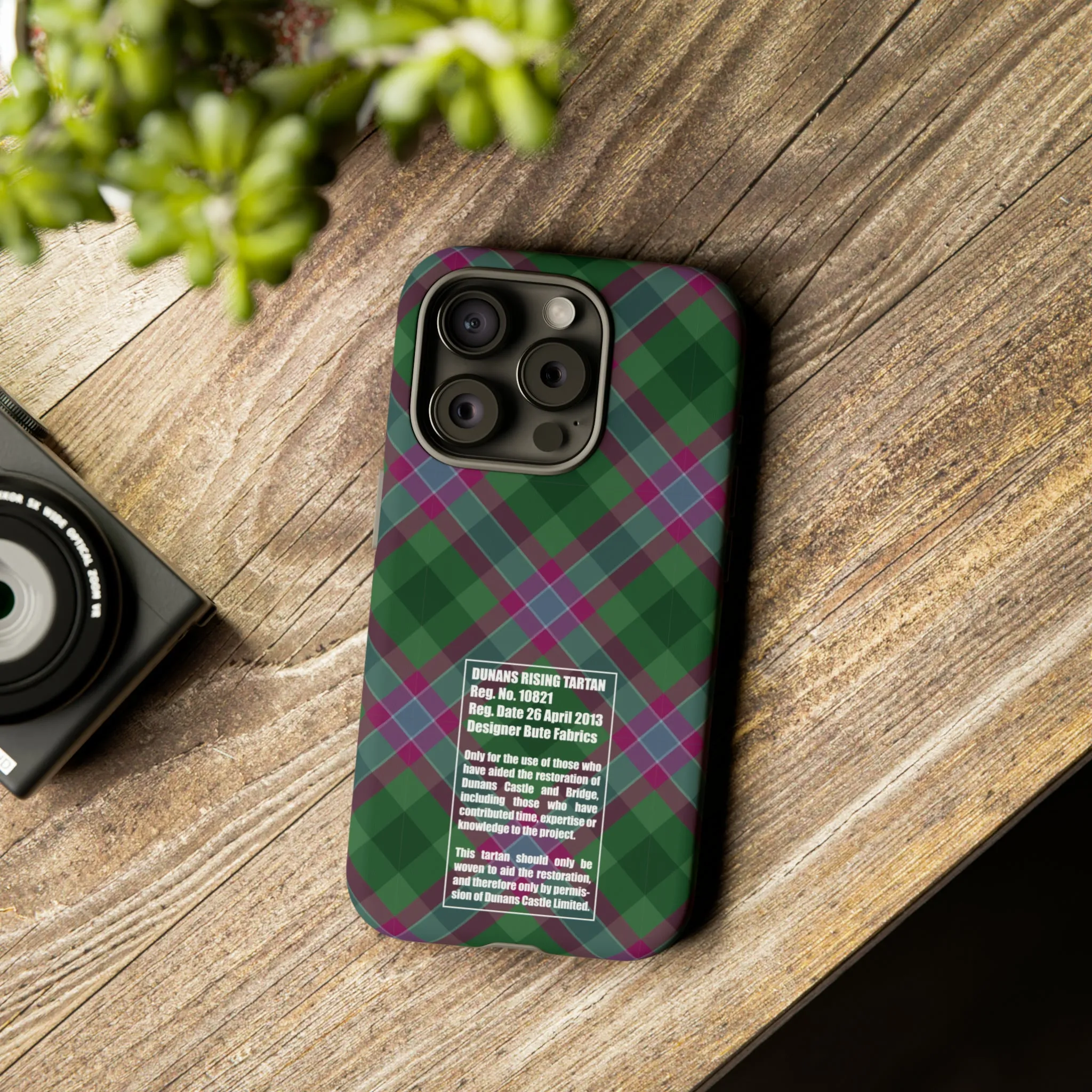 Dunans Rising Tartan, with Official Tartan Stamp, Tough Cases