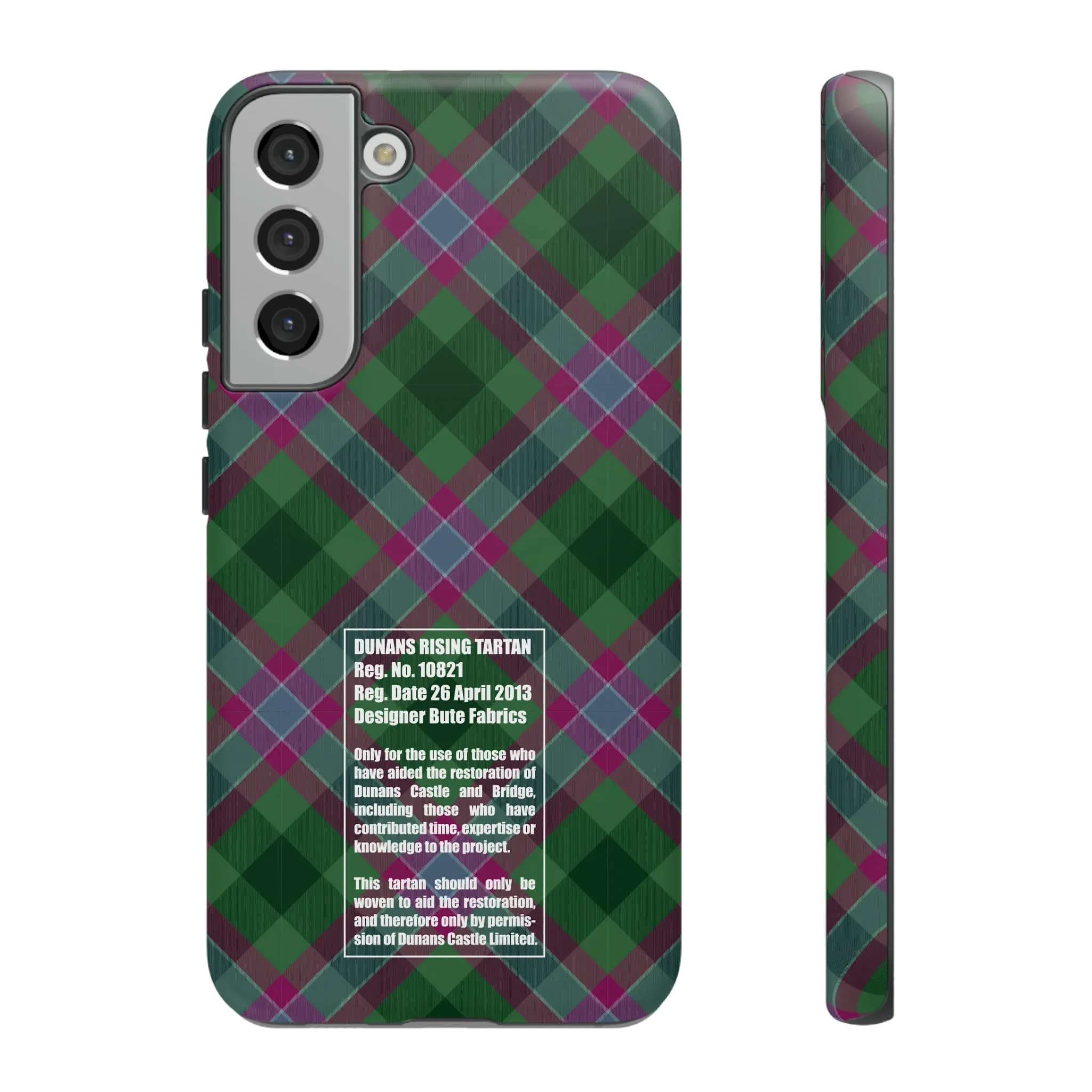 Dunans Rising Tartan, with Official Tartan Stamp, Tough Cases