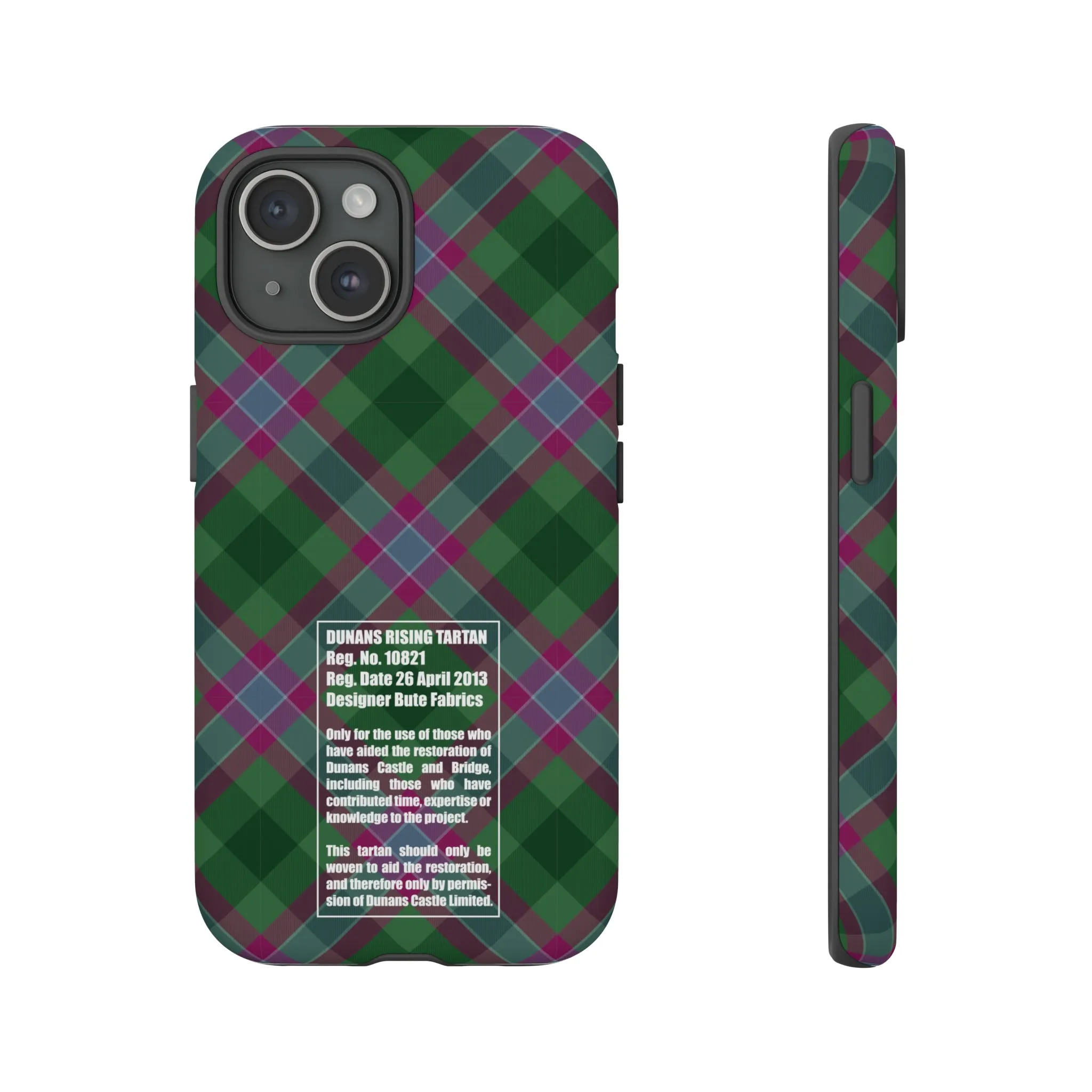 Dunans Rising Tartan, with Official Tartan Stamp, Tough Cases