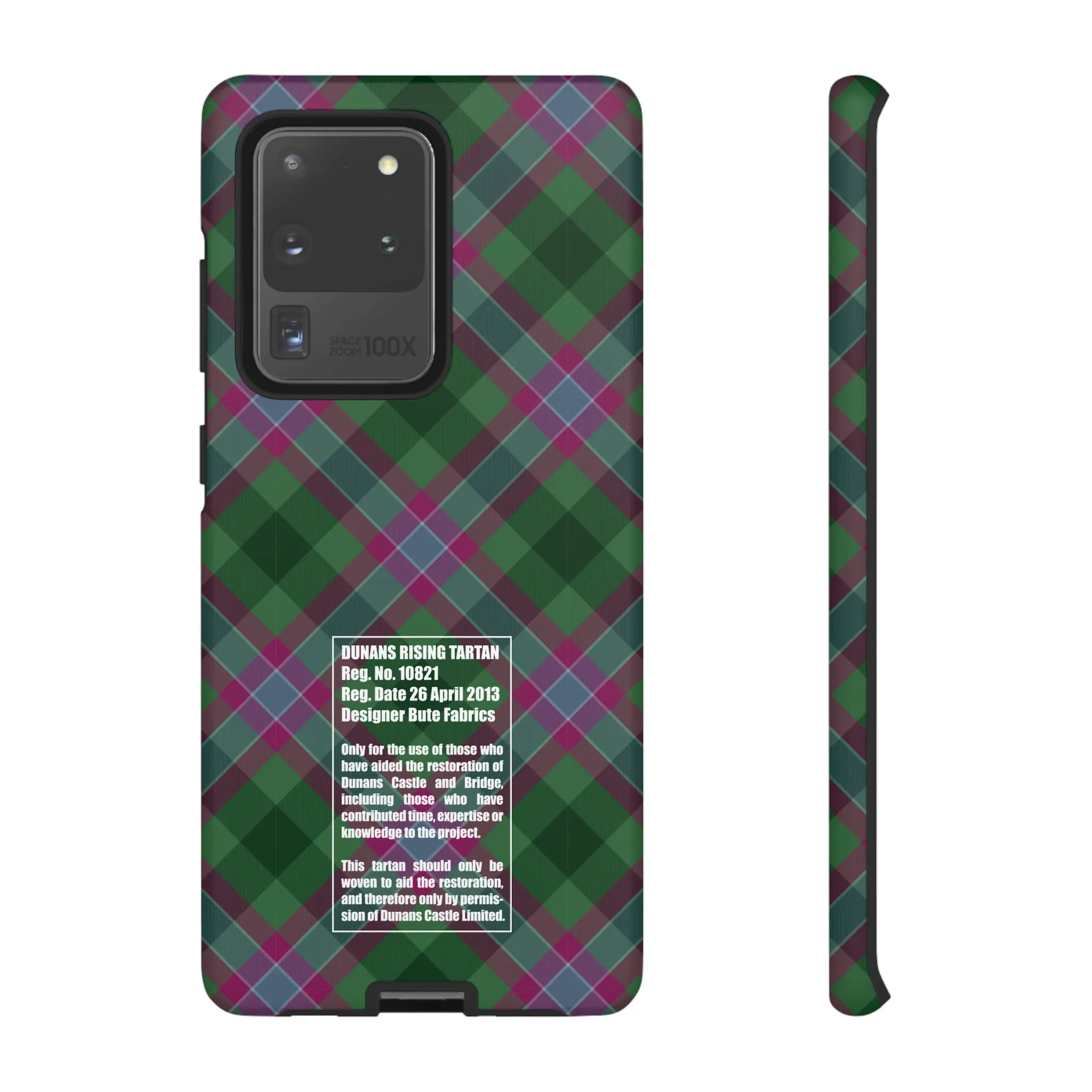 Dunans Rising Tartan, with Official Tartan Stamp, Tough Cases