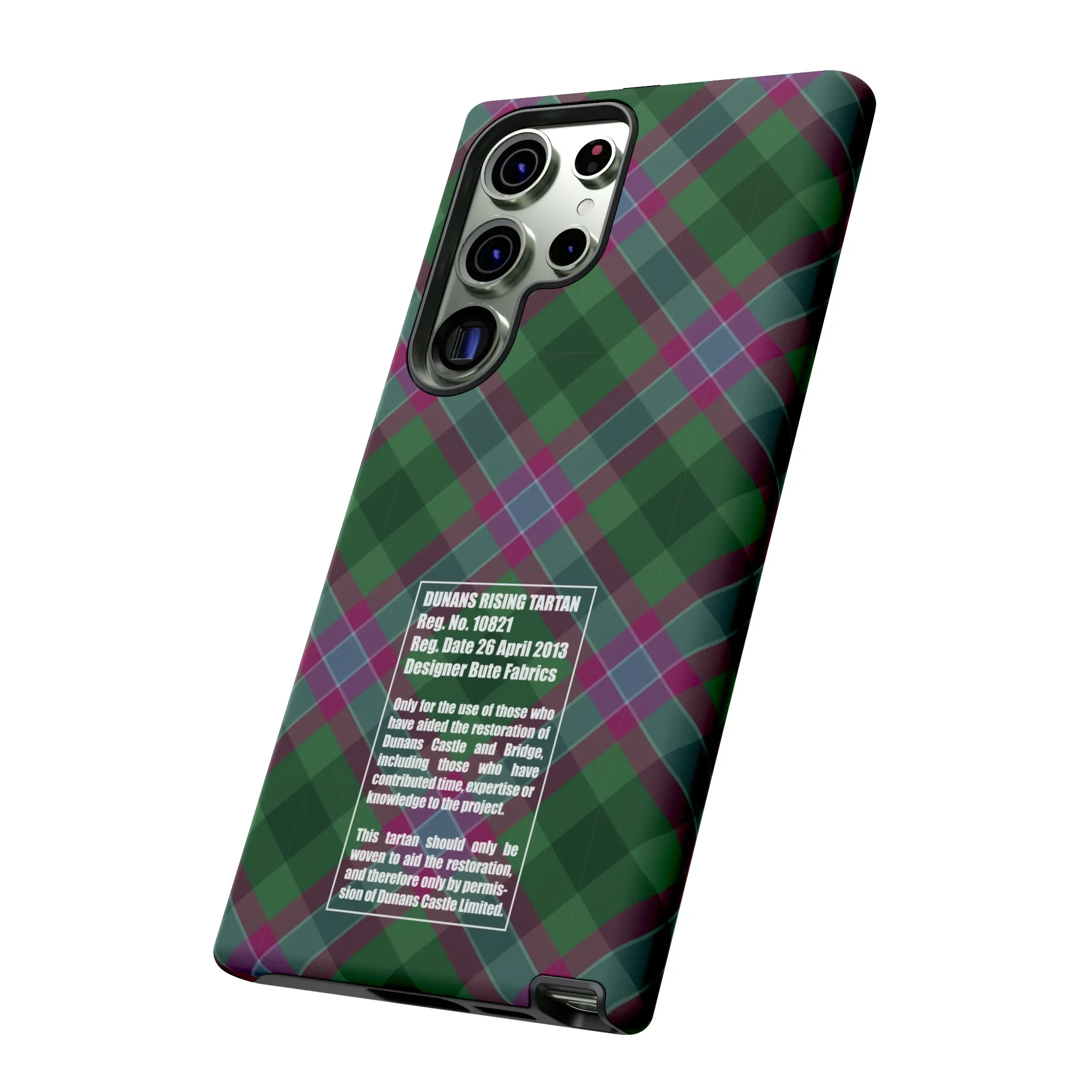 Dunans Rising Tartan, with Official Tartan Stamp, Tough Cases