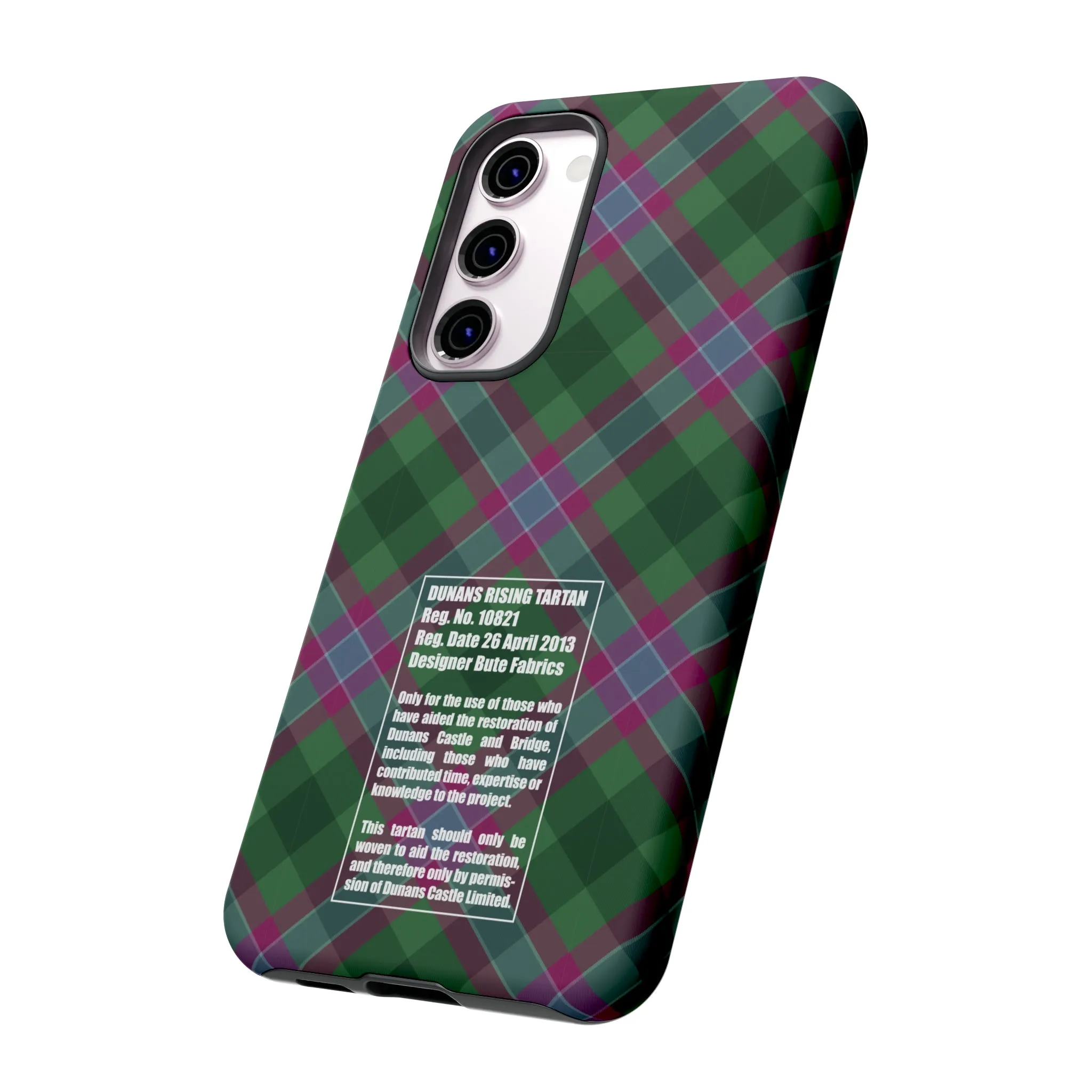 Dunans Rising Tartan, with Official Tartan Stamp, Tough Cases