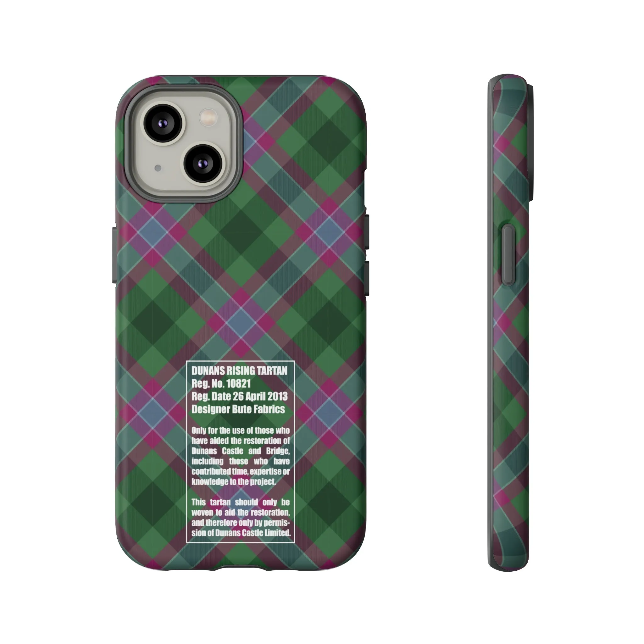 Dunans Rising Tartan, with Official Tartan Stamp, Tough Cases