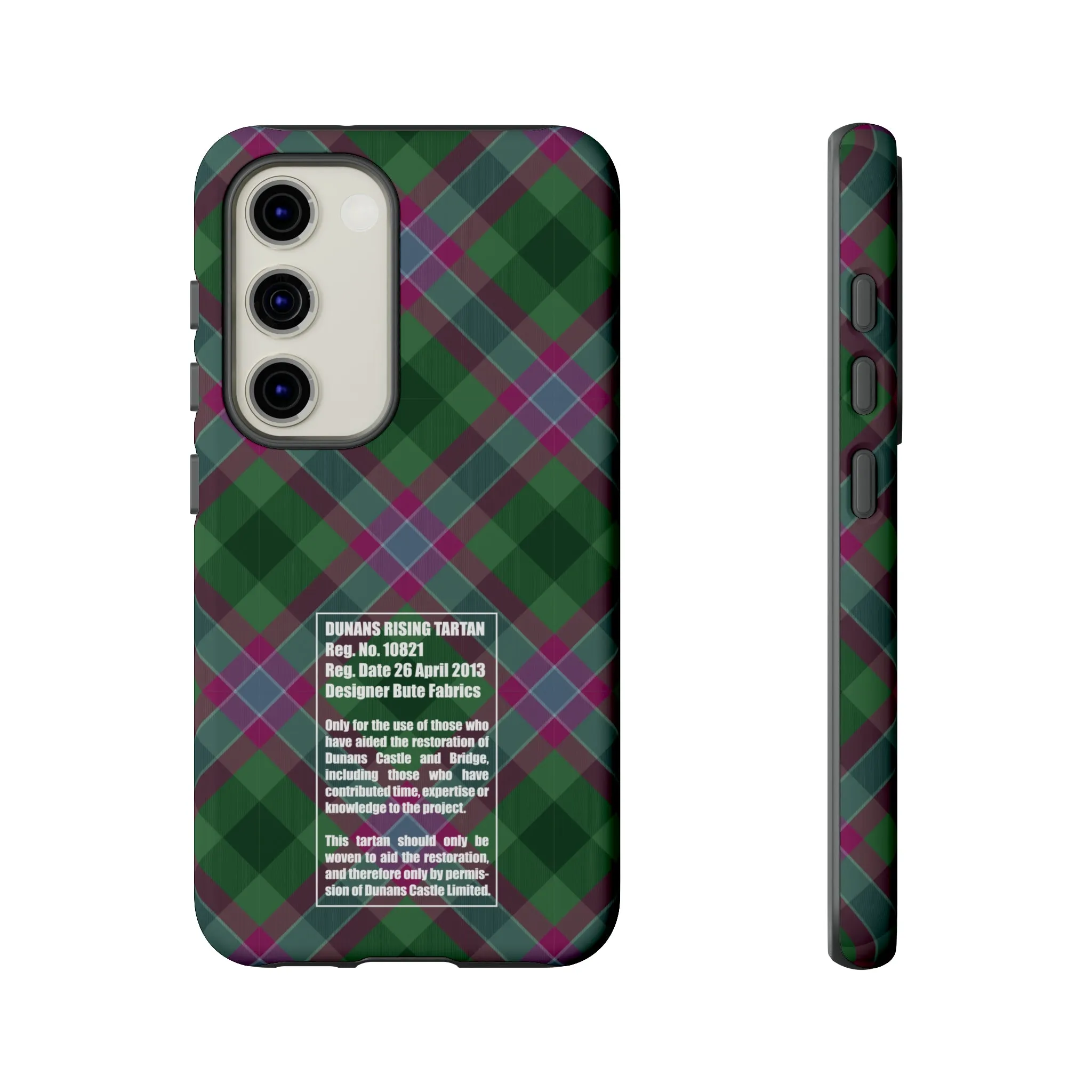 Dunans Rising Tartan, with Official Tartan Stamp, Tough Cases