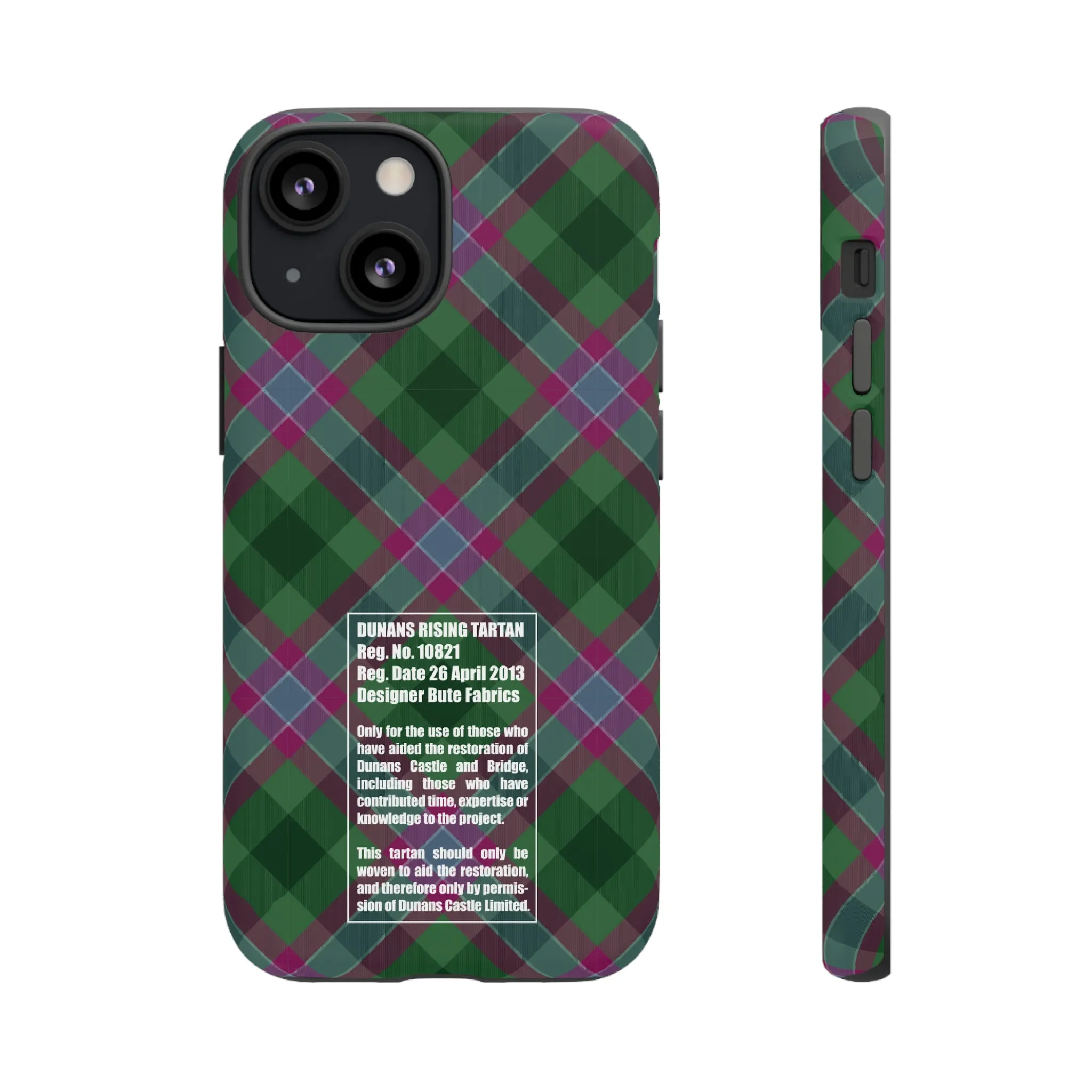 Dunans Rising Tartan, with Official Tartan Stamp, Tough Cases