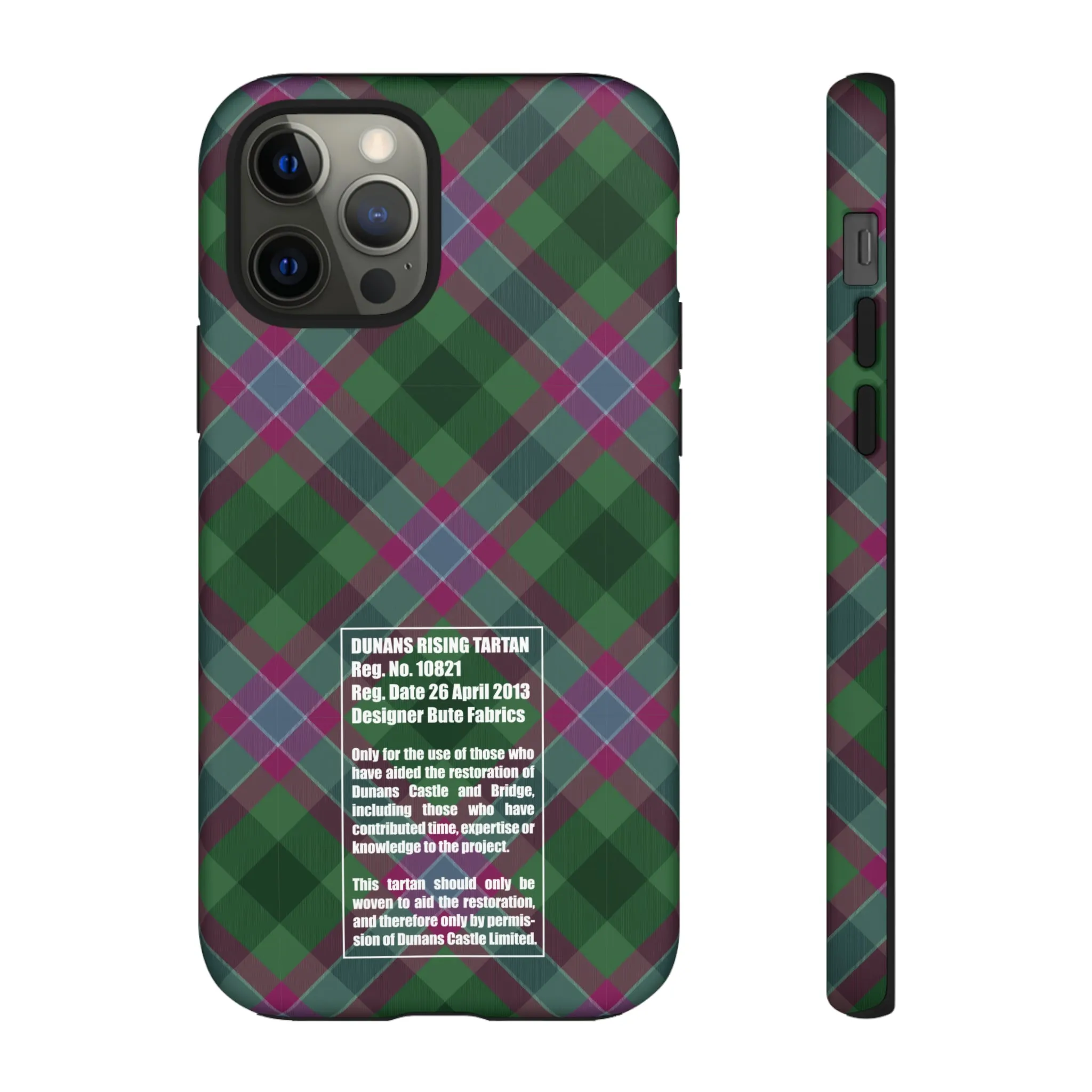 Dunans Rising Tartan, with Official Tartan Stamp, Tough Cases