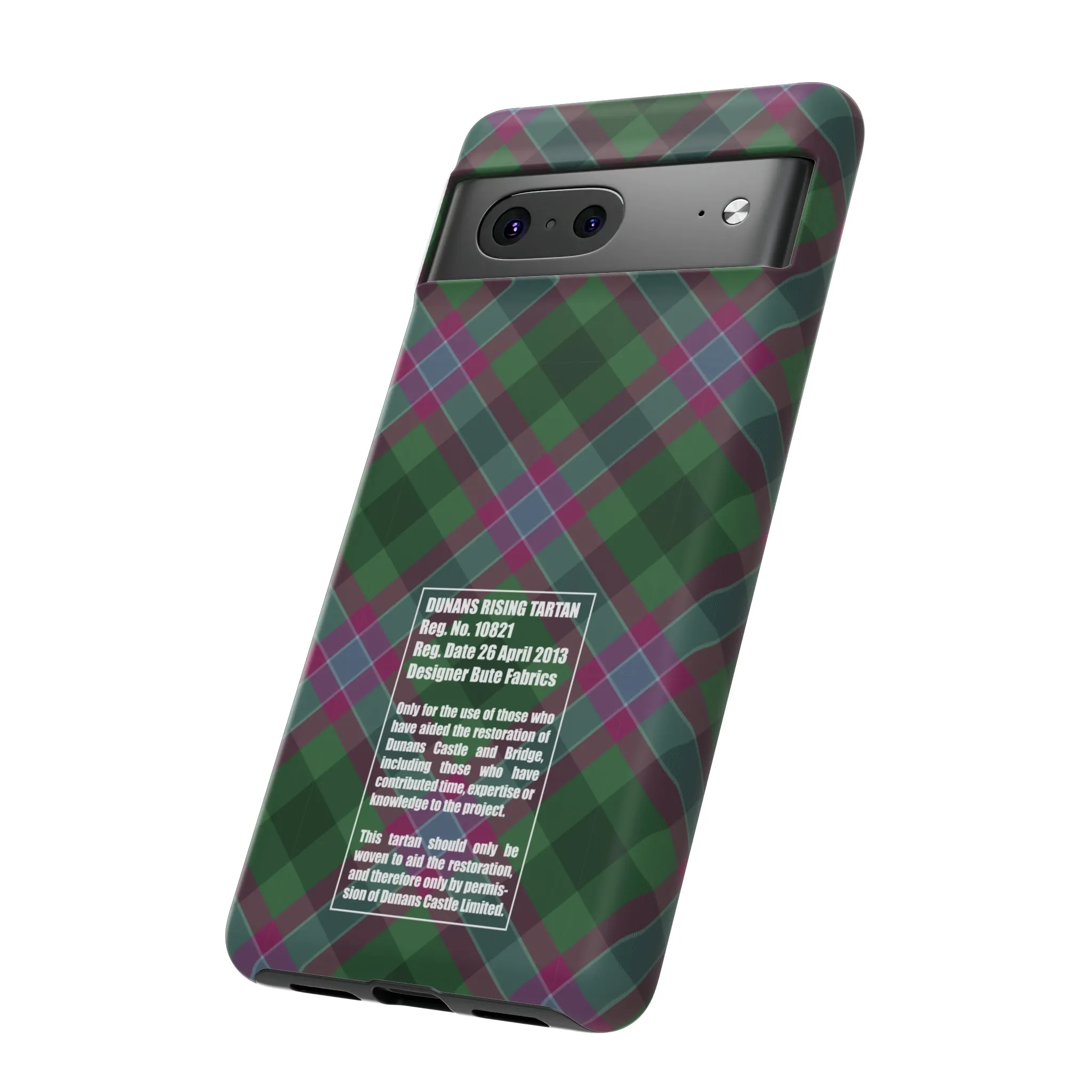 Dunans Rising Tartan, with Official Tartan Stamp, Tough Cases